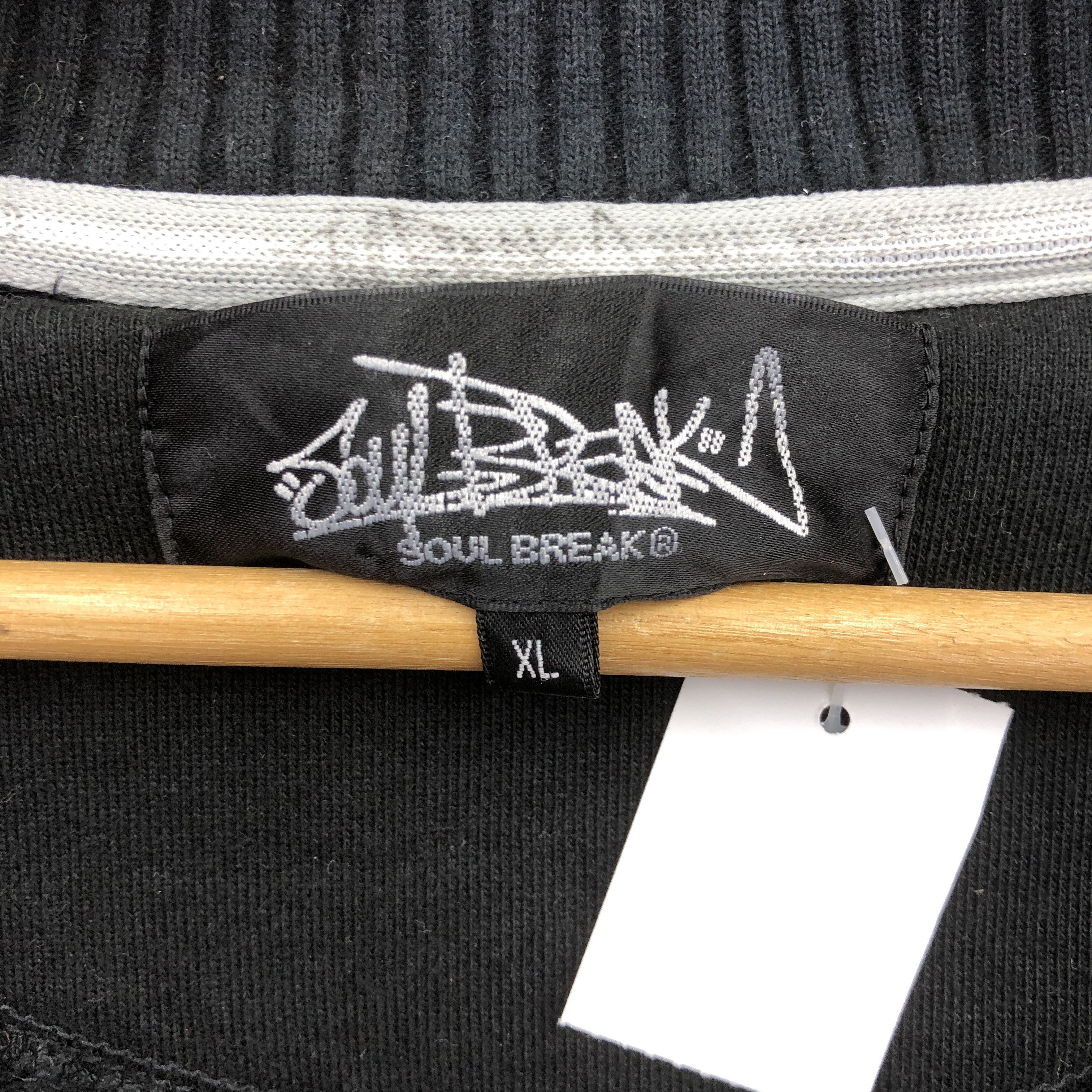 Japanese Brand × Vintage Vintage Y2K Soul Break Baggy Sweater Hip Hop Swag Sweatshirt Size US L / EU 52-54 / 3 - 8 Thumbnail