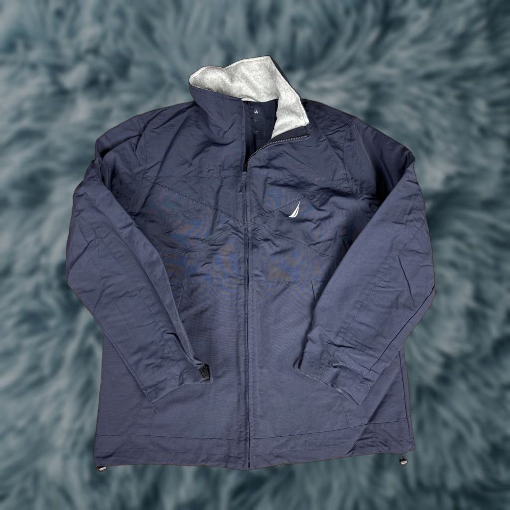 Nautica Nautica Jacket Navy Blue L Mens Coat Windbreaker Rain Nylon Size US L / EU 52-54 / 3 - 1 Thumbnail