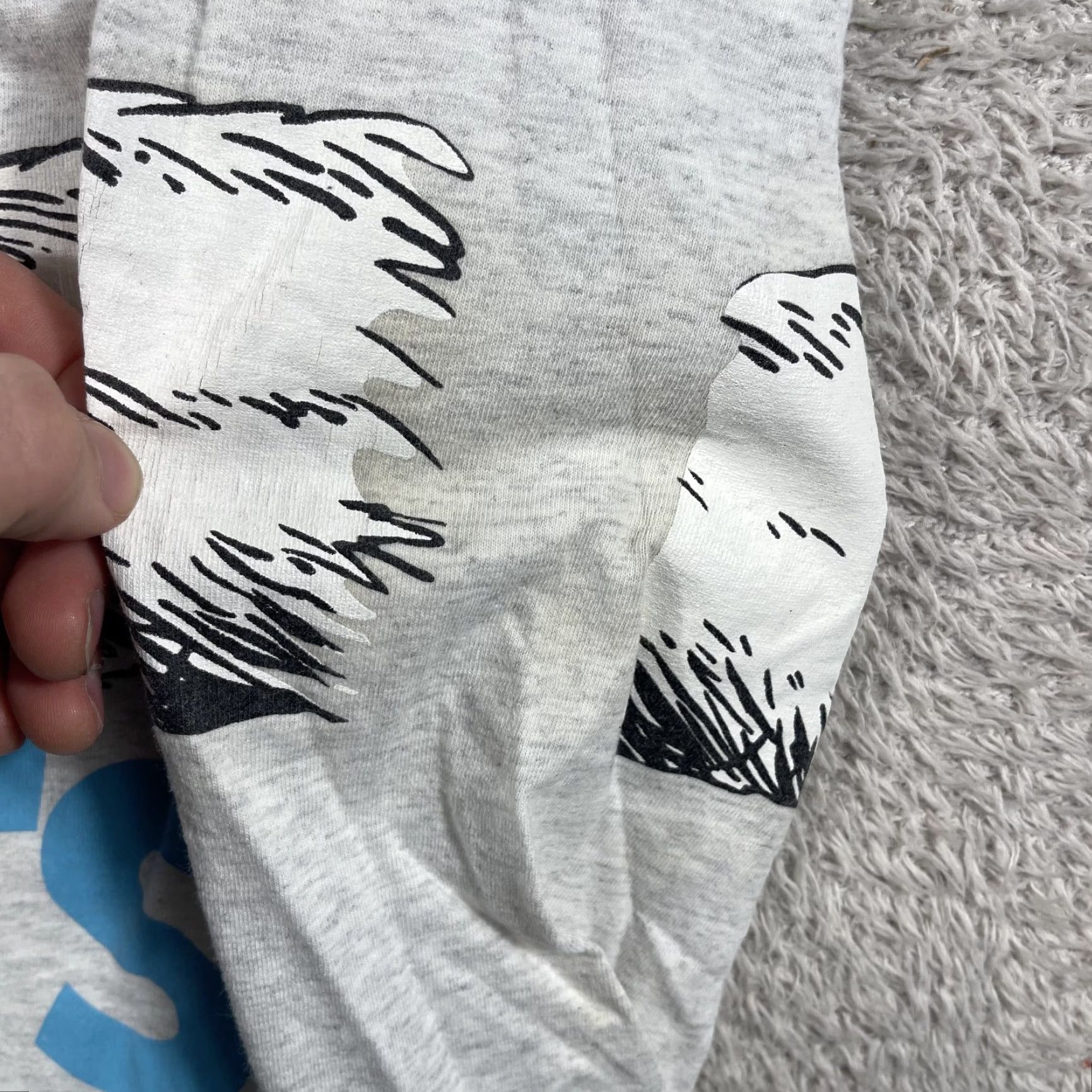 Vintage VINTAGE Dr. Seuss Cat in the Hat Sleep Shirt Mens One Size Oversized 1995 Gray Cotton 90s Shirt Size US M / EU 48-50 / 2 - 6 Thumbnail