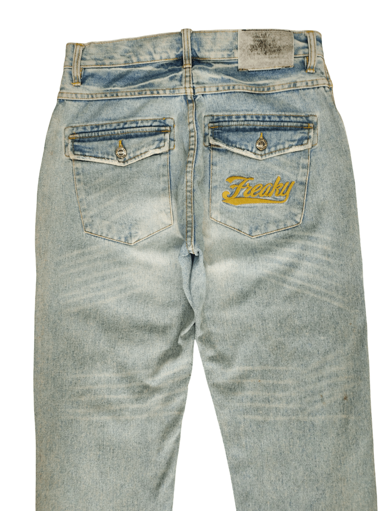 Vintage Baggy Jeans Freaky Massive 808 Distressed Denim Y2k Size US 32 / EU 48 - 14 Thumbnail