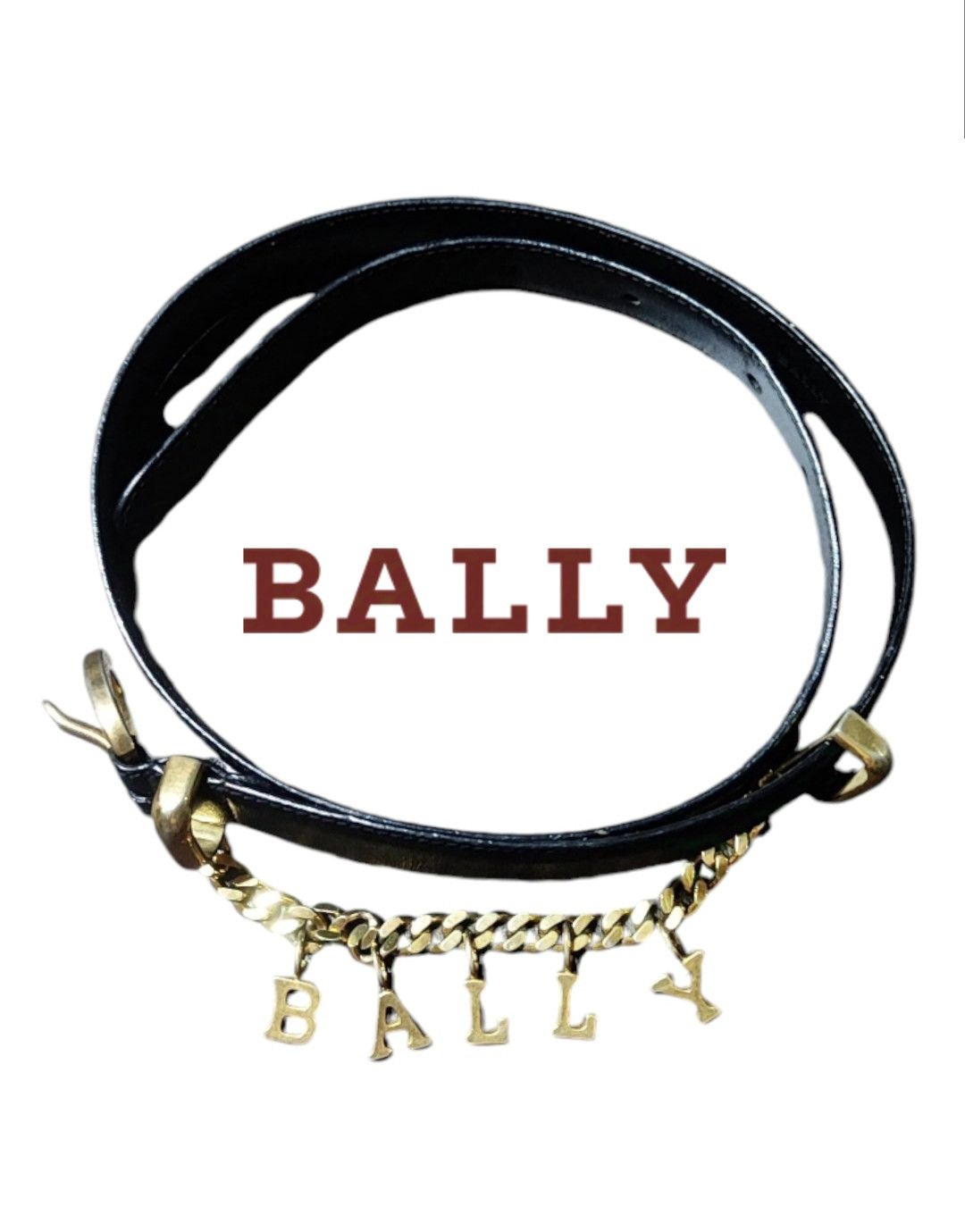 Bally B A L L Y Women's Gold Chain Letter's Belt Size ONE SIZE - 1 Thumbnail