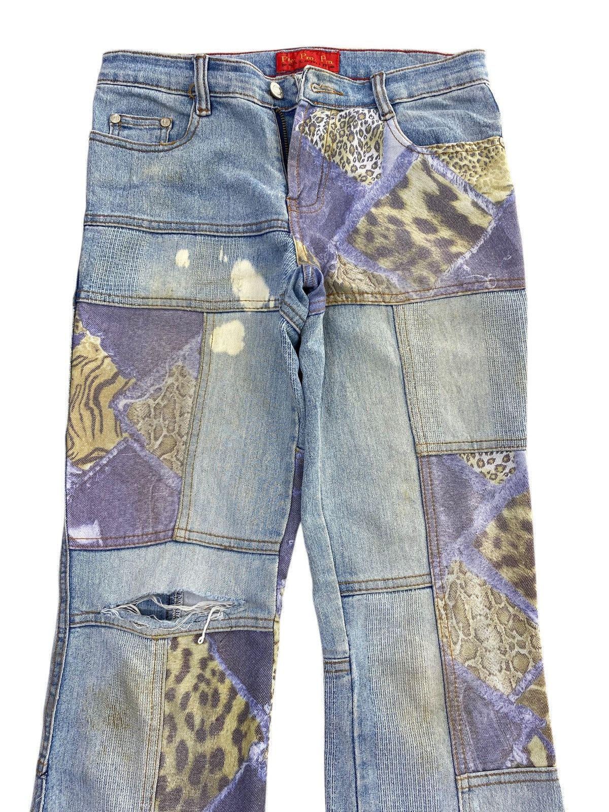 Japanese Brand Japanese Brand With Animal Print Stye Flare Jeans Size US 28 / EU 44 - 2 Thumbnail