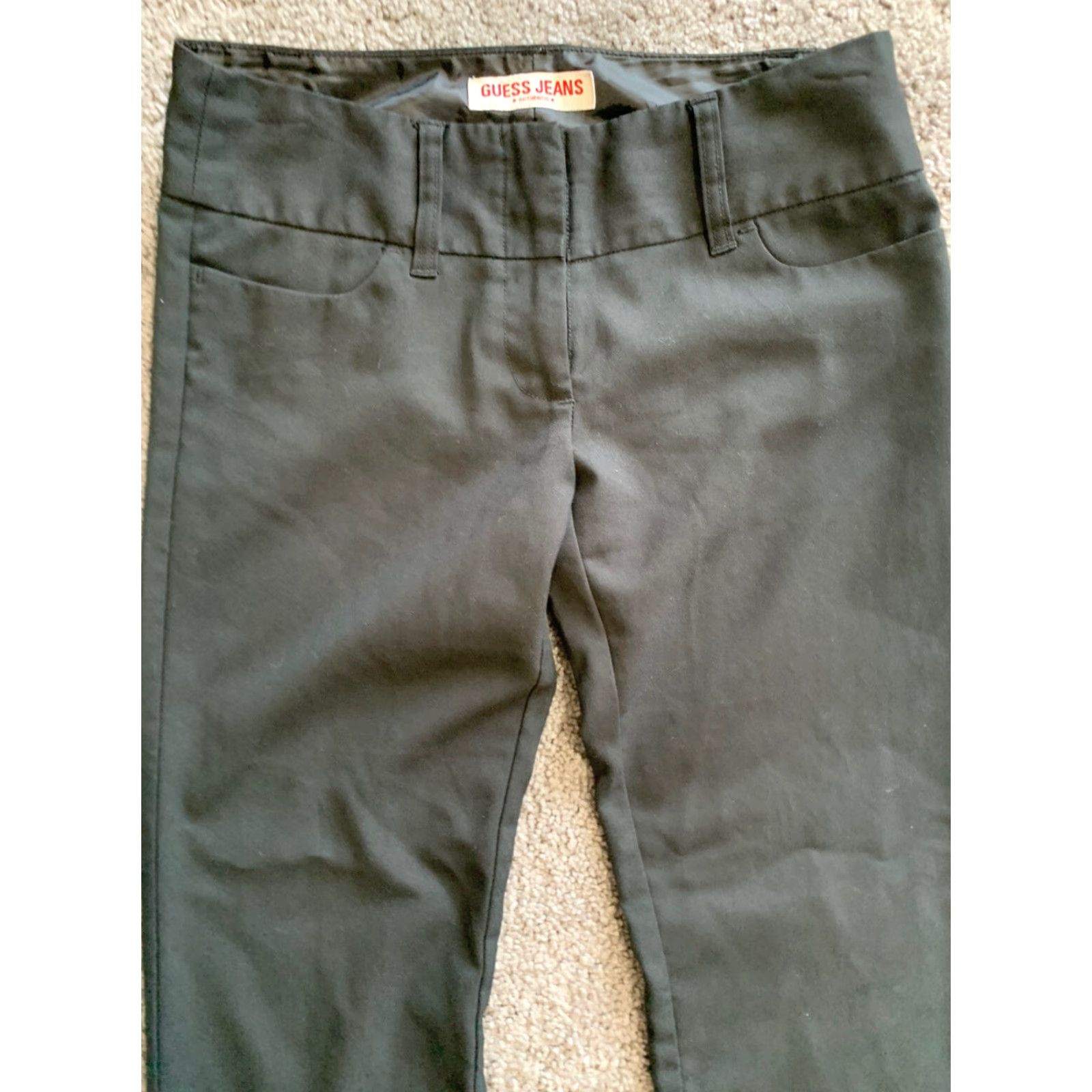 Guess GUESS Women's Pants Bootcut 28 x 30 Black Polyester Stretch Dress Pants Regular Inseam 30" XS? Size 28" / US 6 / IT 42 - 2 Thumbnail