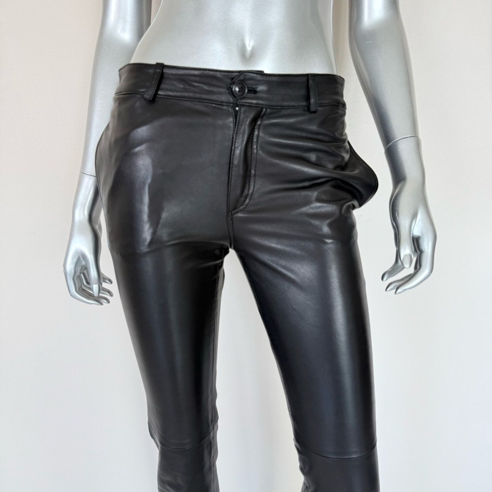 T by Alexander Wang T by Alexander Wang women leather pants size 24 Retail 750$ Size 24" / US 00 / IT 34 - 2 Thumbnail