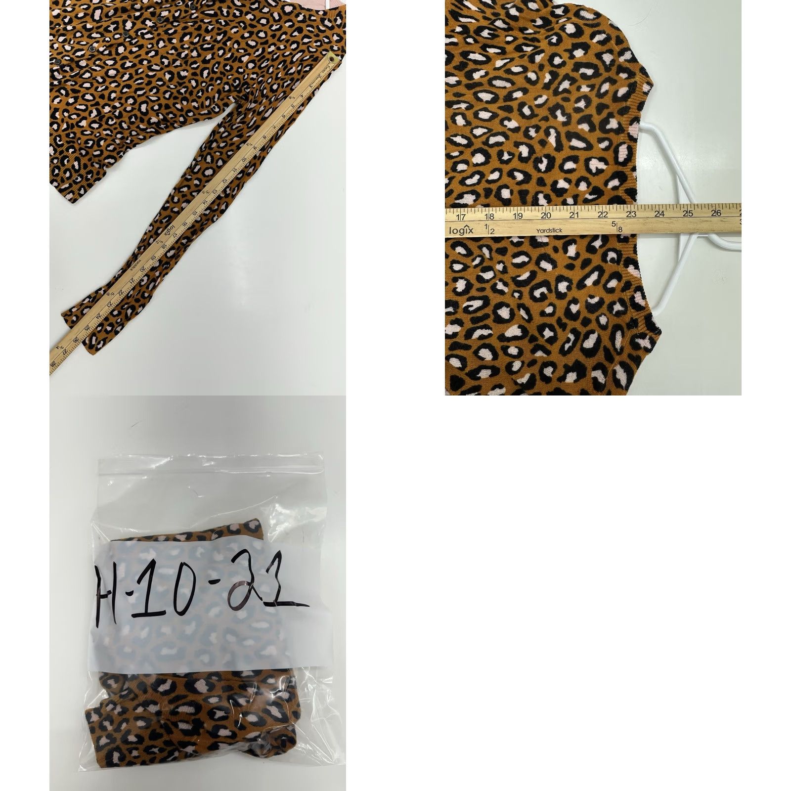 Old Navy Old Navy Cardigan Shirt Womens Brown Animal Print Button Up Long Sleeve Size M Regular Knit 100% Cotton Mens? Size M / US 6-8 / IT 42-44 - 8 Thumbnail