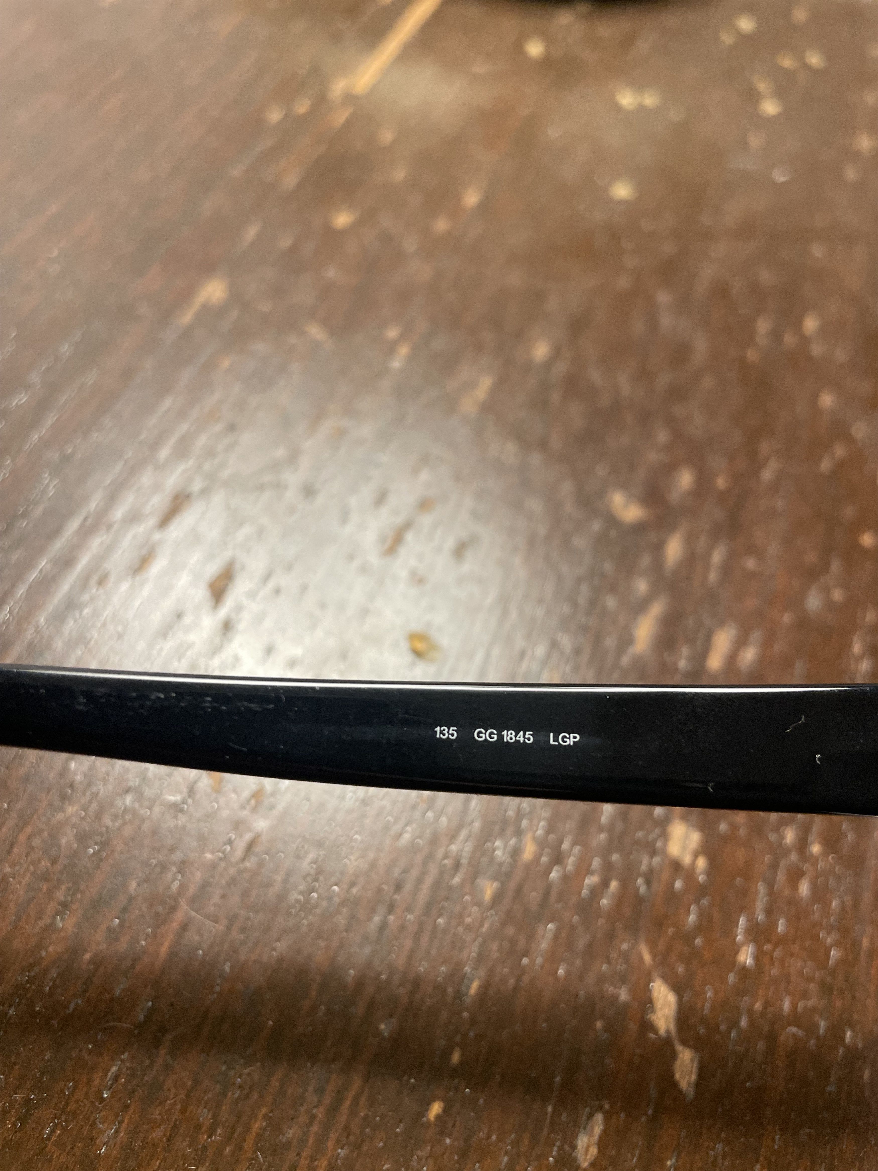Gucci Gucci 00s Thin Black Glasses with Monogram Size ONE SIZE - 5 Thumbnail