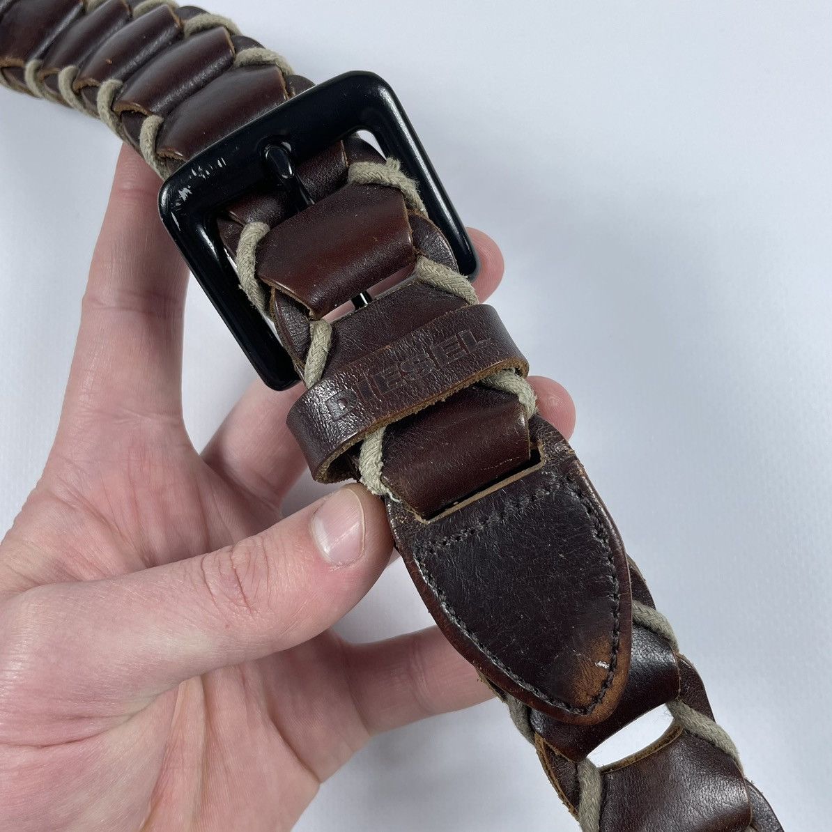 Diesel Diesel Vintage Leather Belt Size ONE SIZE - 6 Thumbnail