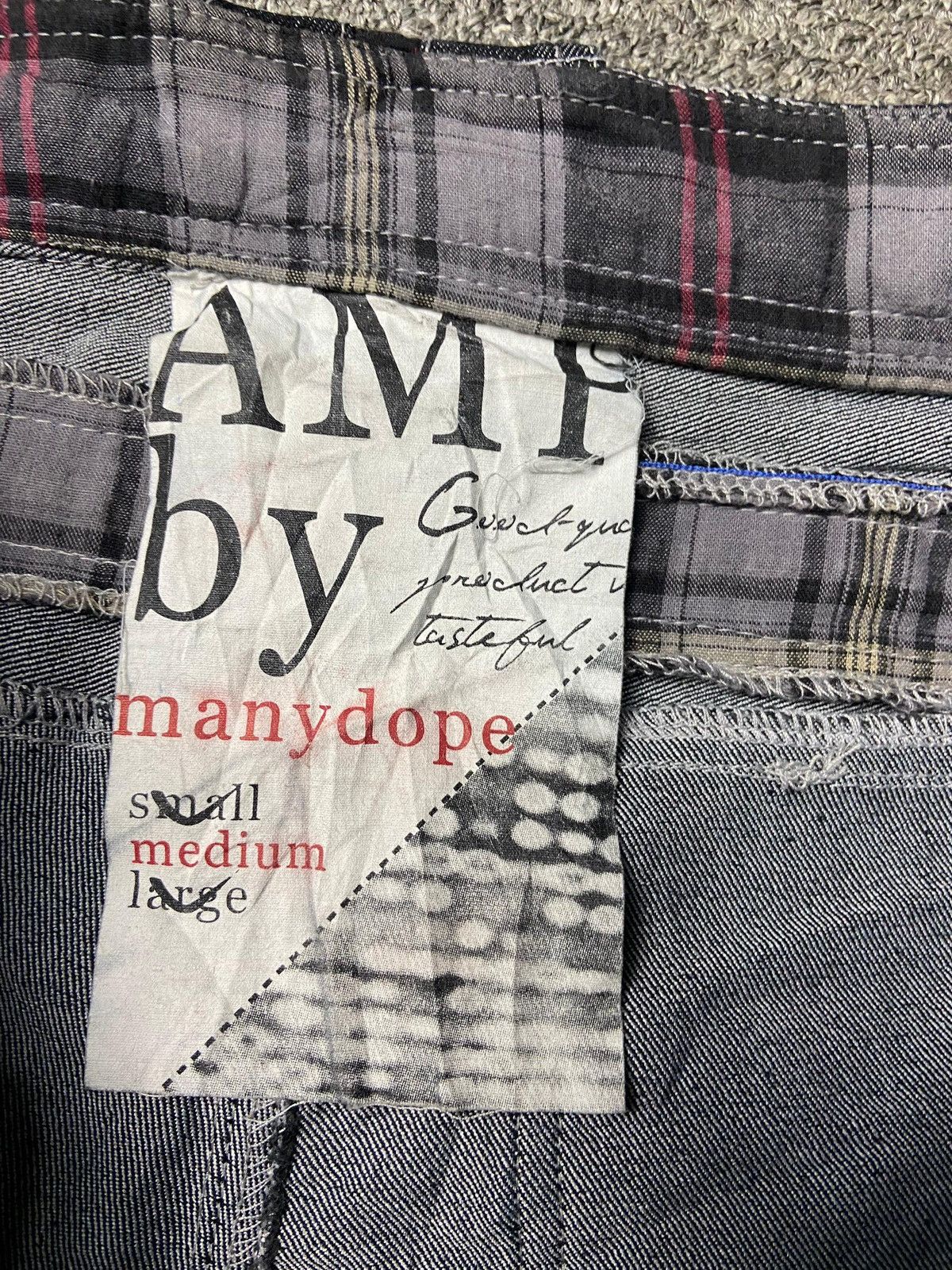 AMP AMP by Manydope Double Waist Short Jeans (151) Size US 32 / EU 48 - 4 Thumbnail