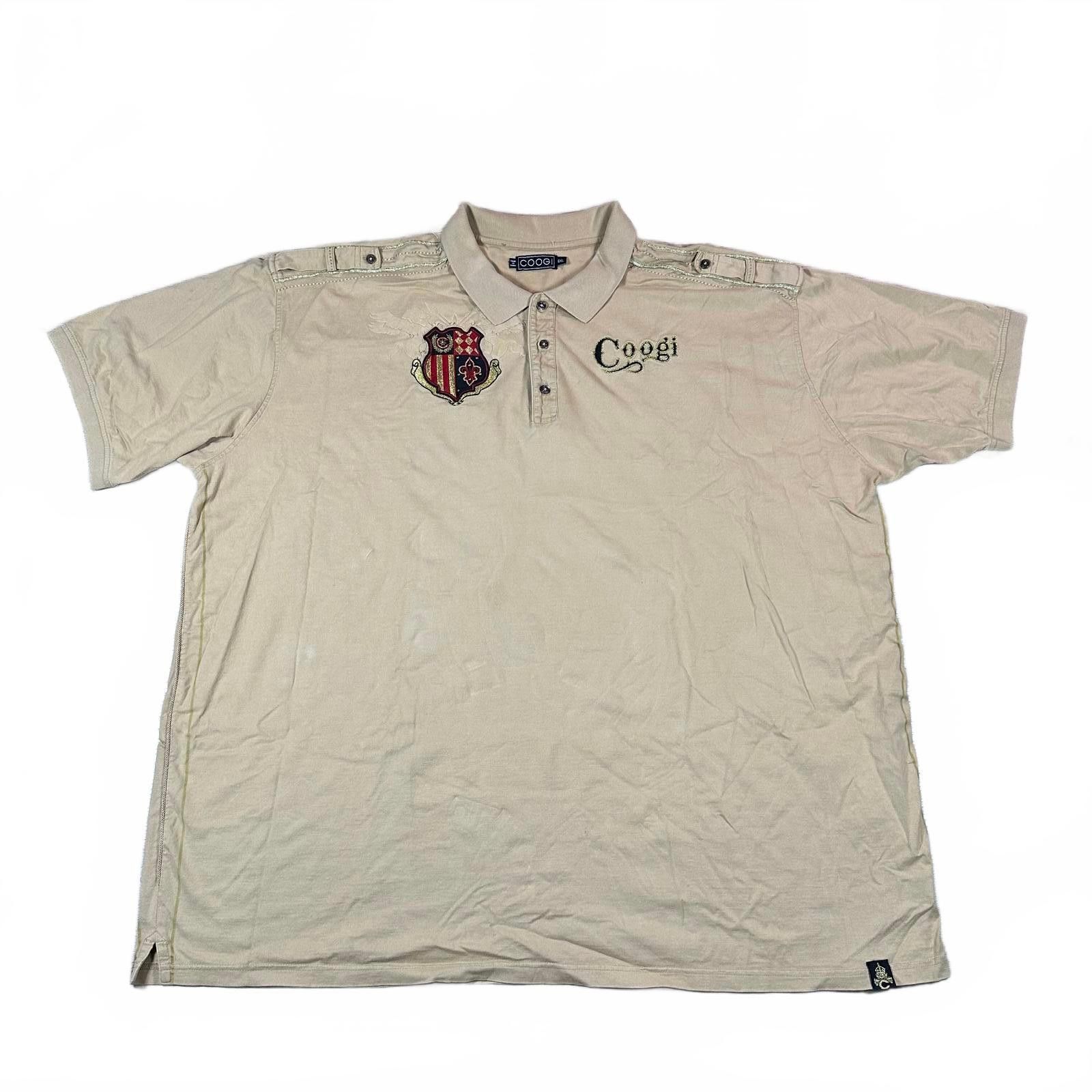 Coogi Coogi Mens Polo Shirt Beige Embroidered Vintage Size US XXL / EU 58 / 5 - 1 Thumbnail