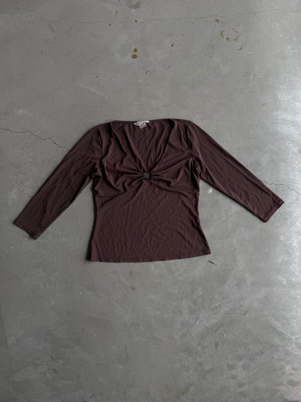 Michael Kors Michael Kors / Knot Front Top / Brown Size M / US 6-8 / IT 42-44 - 4 Thumbnail