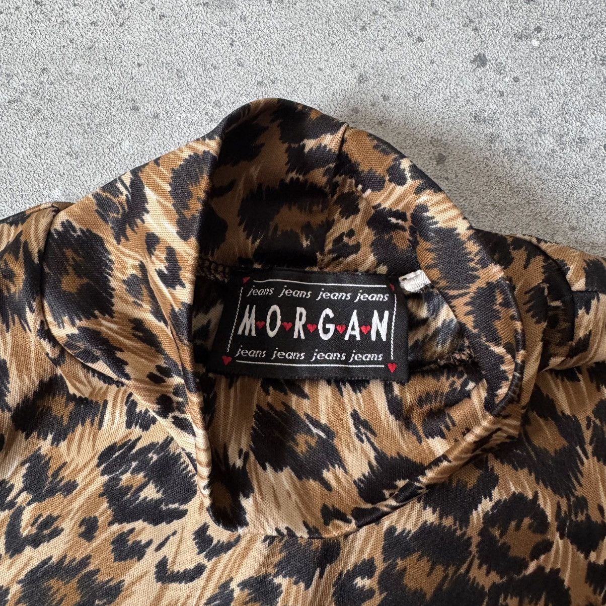 Morgan De Toi Morgan de Toi Vintage Leopard Y2K T-Shirt Blouse Size M / US 6-8 / IT 42-44 - 7 Thumbnail