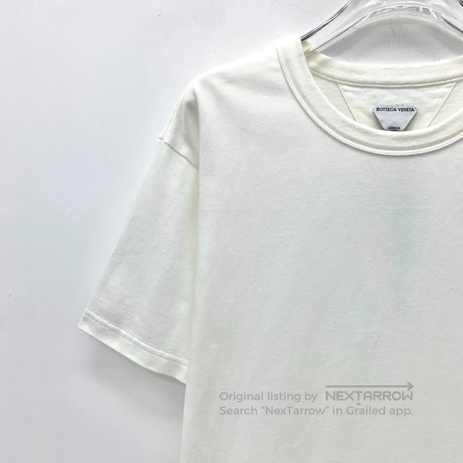 Bottega Veneta Bottega Veneta White Logo Embroidered T-Shirt. Size US S / EU 44-46 / 1 - 3 Thumbnail