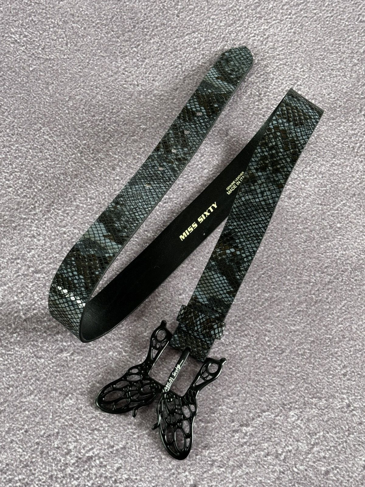 Miss Sixty Miss Sixty Y2K Real Leather Glamour Belt Size ONE SIZE - 1 Thumbnail