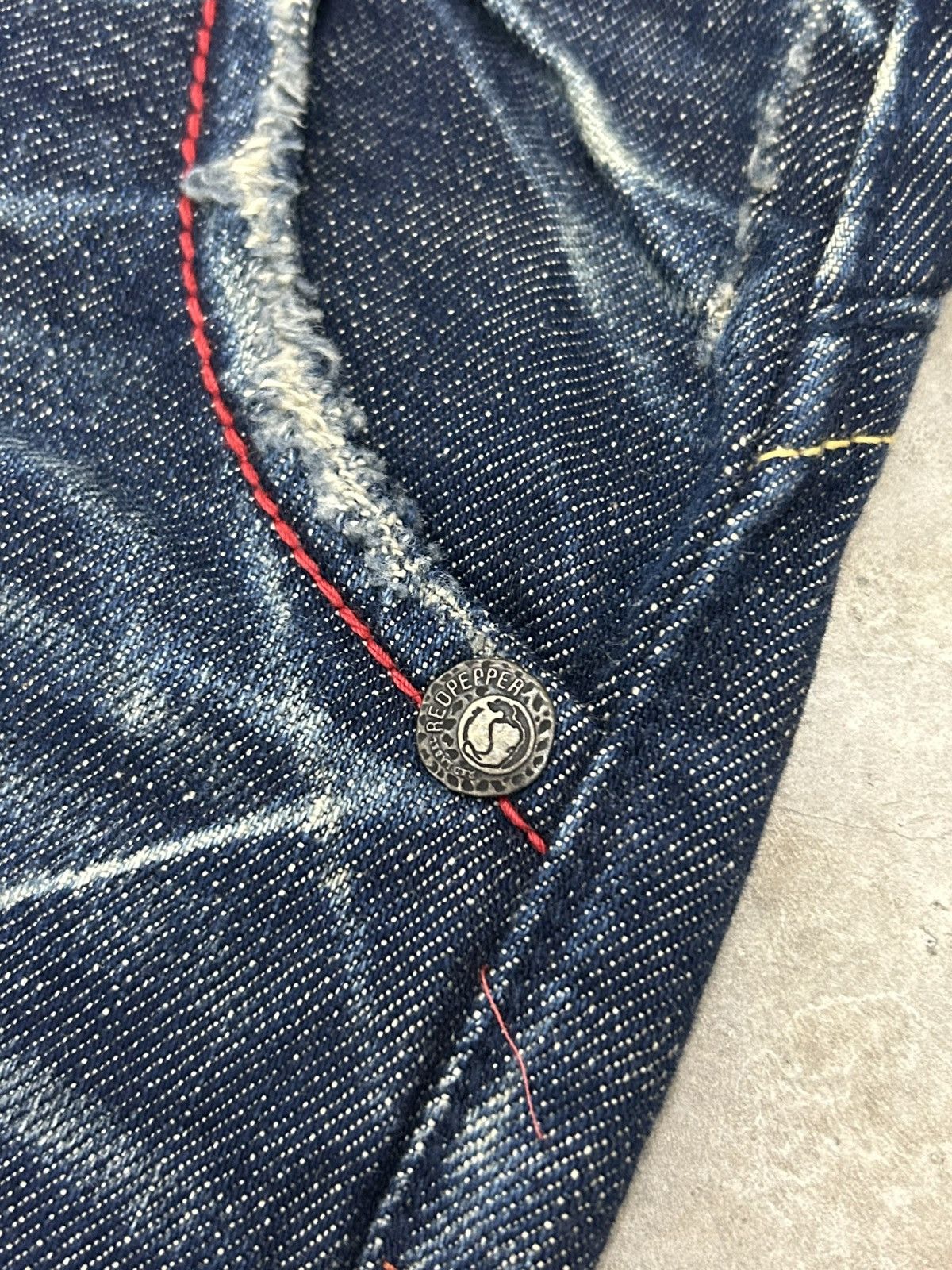Hysteric Glamour Flare Red Pepper Japan Jean Patches Distressed Embroidery Size US 30 / EU 46 - 8 Thumbnail