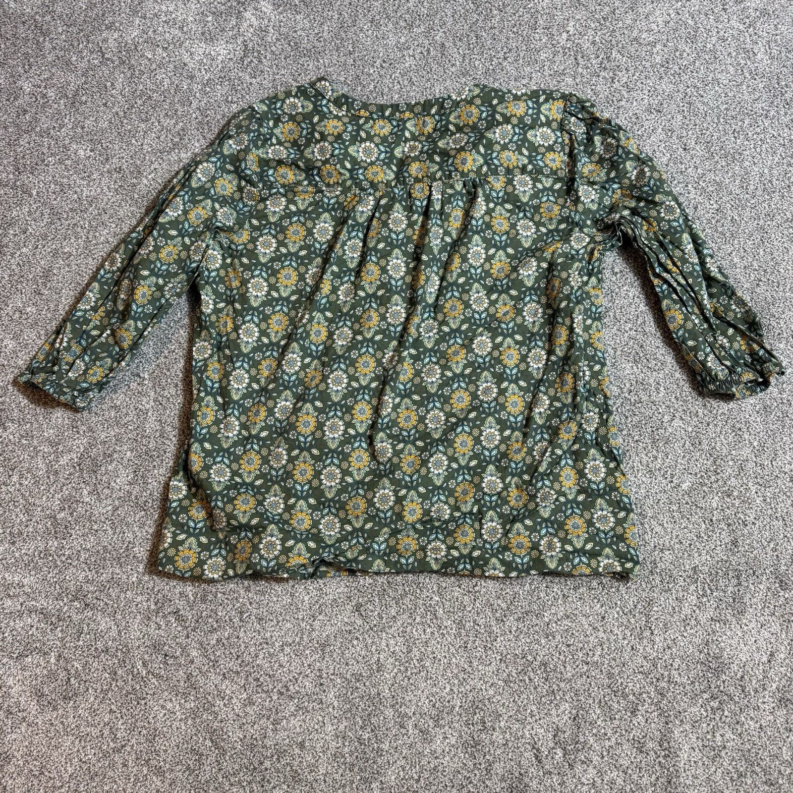 Croft & Barrow Boho Top Womens XL Lagenlook Cottagecore Floral Paisley Size XL / US 12-14 / IT 48-50 - 7 Thumbnail