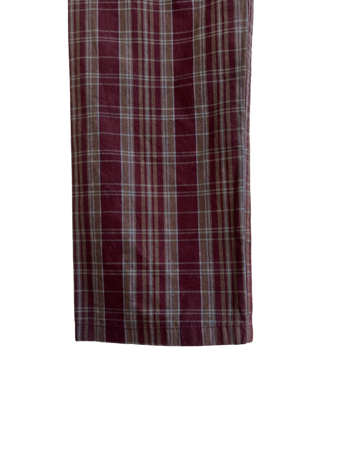 Paul Smith Vintage Paul Smith Jeans Made in Japan Waxed Plaid Pant Size US 29 - 15 Thumbnail