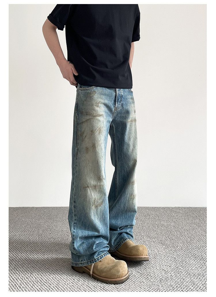 Jean High street dirtyfit vintage distressed tie-dye jeans Size US 32 / EU 48 - 3 Thumbnail