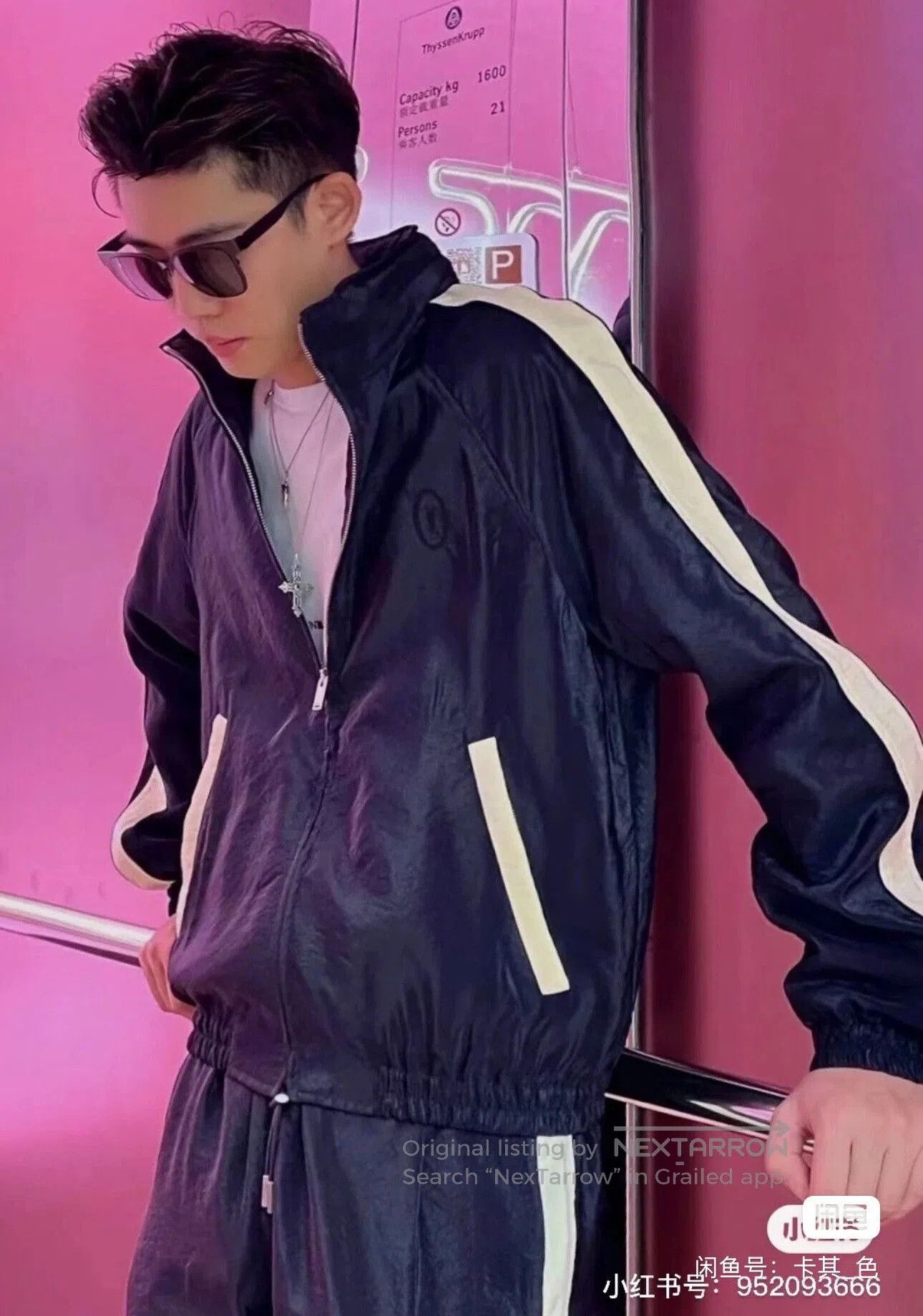 Saint Laurent Paris Saint Laurent SLP Black White Wrinkled Jacket. Size US M / EU 48-50 / 2 - 2 Thumbnail