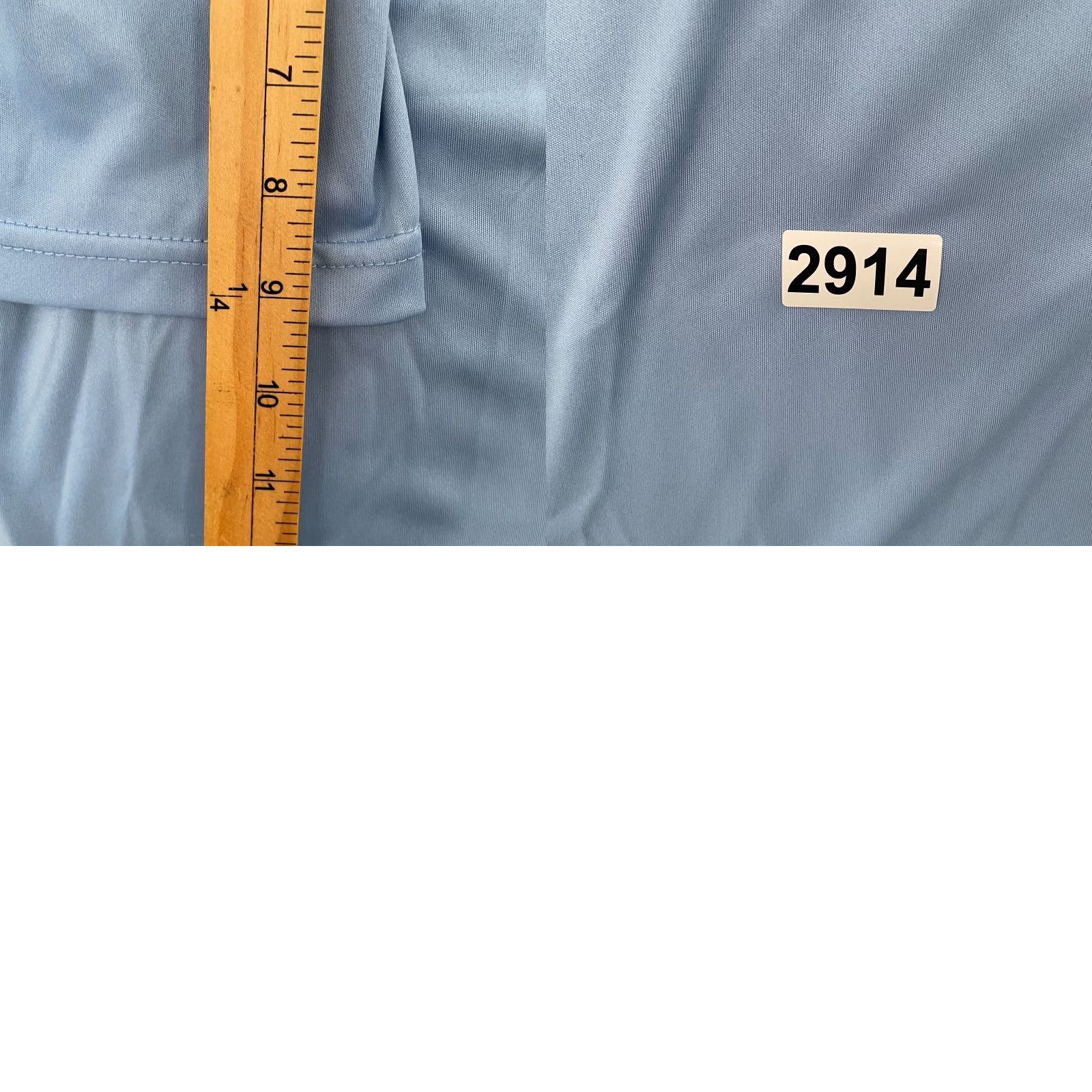 CO Collars & Co Shirt Polo Short Sleeve Blue Mens XL Collar Dress Shirt Outfit Adult Regular Size 46R - 8 Thumbnail