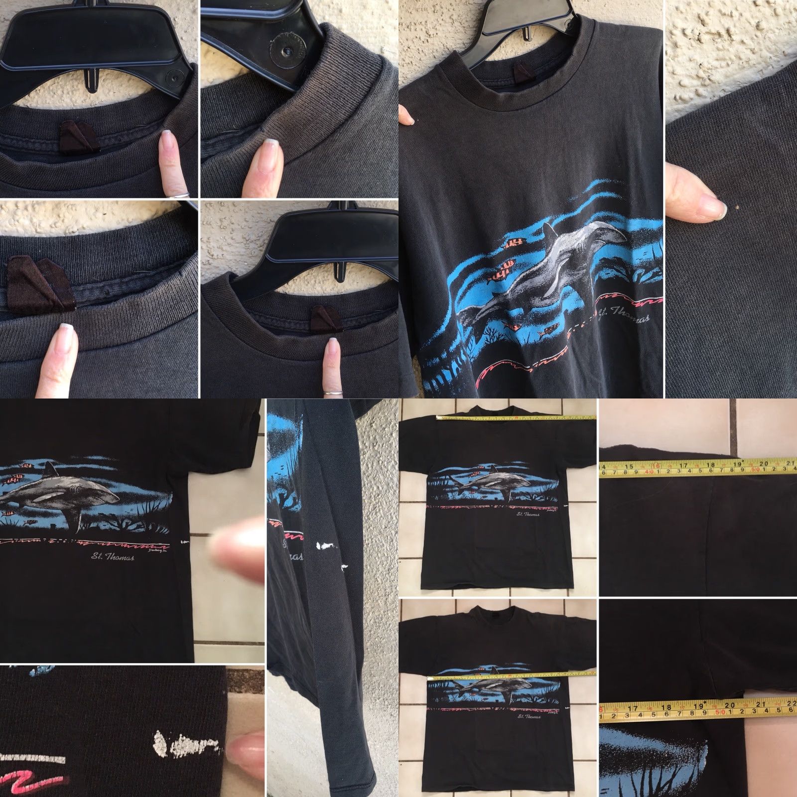 Vintage VINTAGE Bravo! St. Thomas T-Shirt XL Men Black Short Sleeve 100% Cotton Size US XL / EU 56 / 4 - 8 Thumbnail