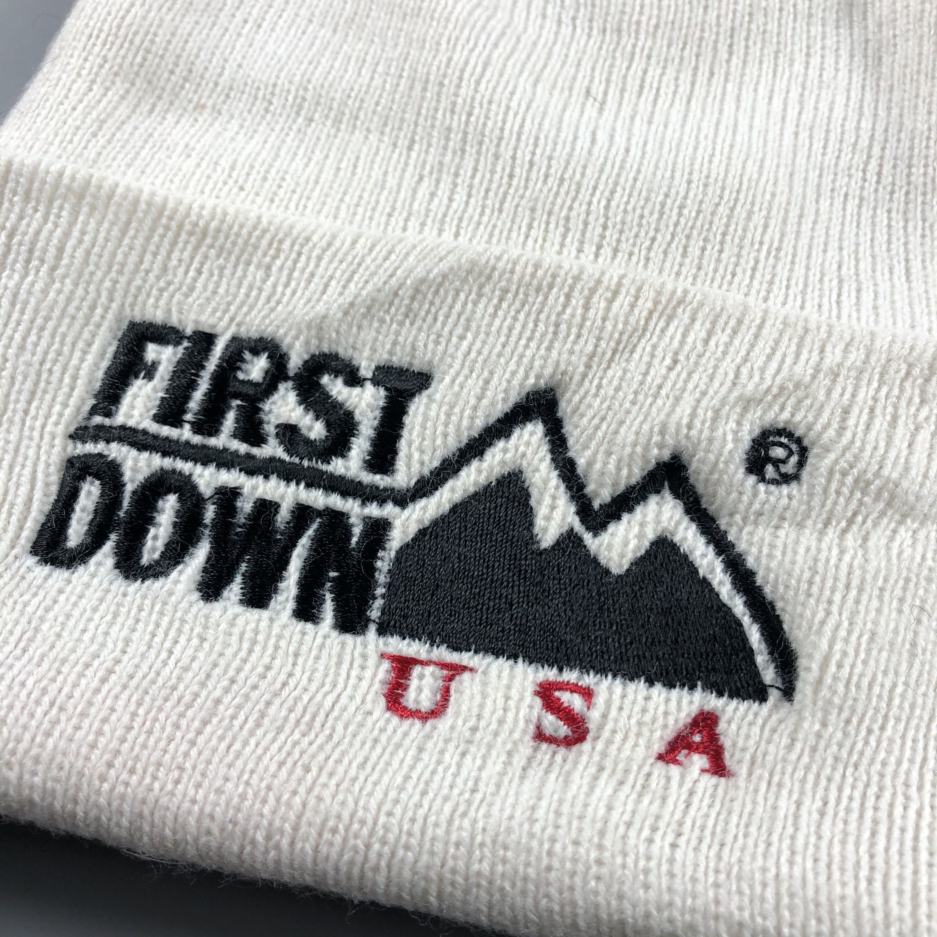 Vintage First Down Usa Beanie Snow Hat Snow Cap -D556 Size ONE SIZE - 4 Thumbnail