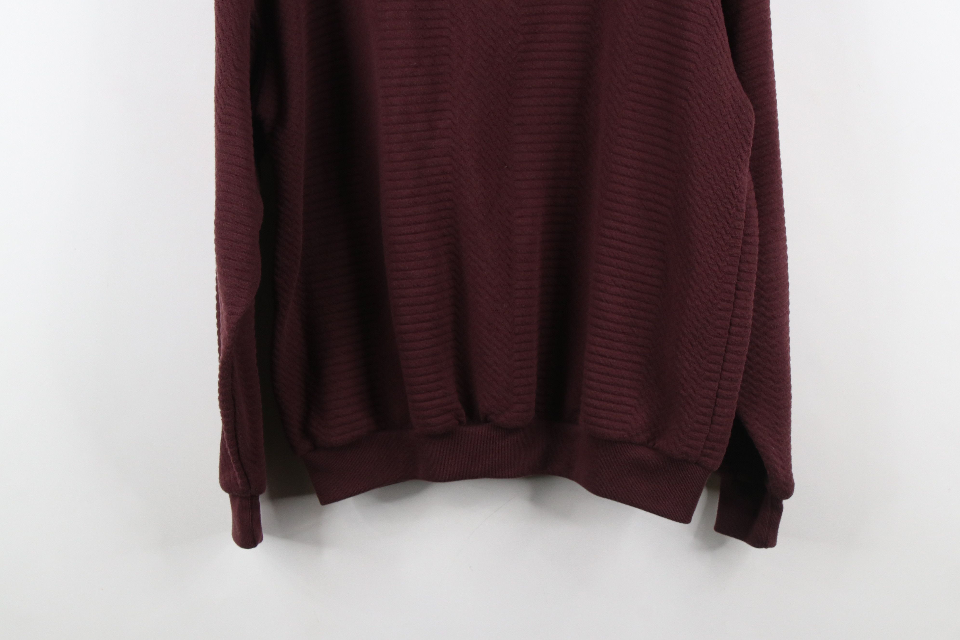 Vintage Vintage 90s Streetwear Textured Collared Long Sleeve Polo Size US XL / EU 56 / 4 - 13 Thumbnail