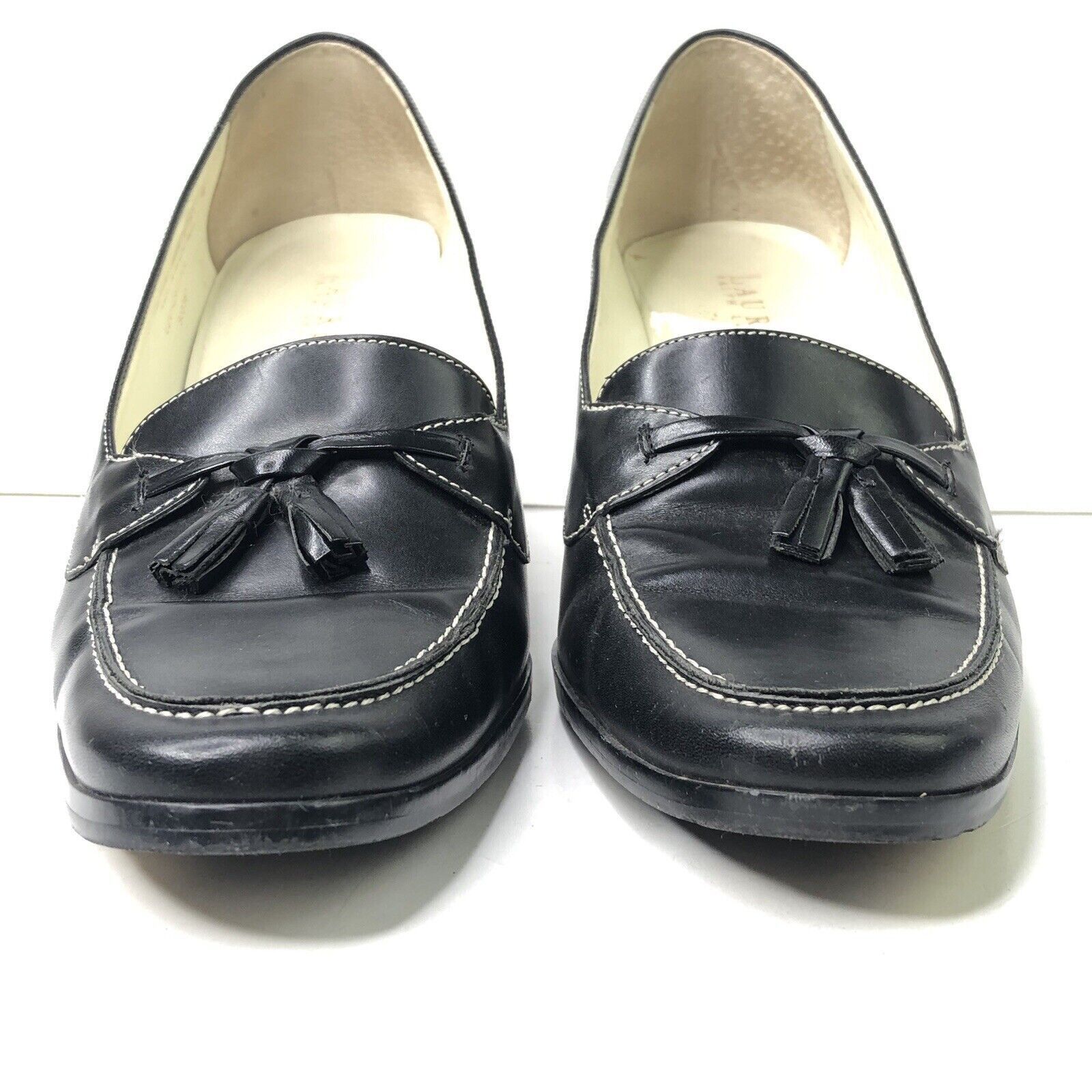 Lauren Ralph Lauren Lauren Ralph Lauren Black Leather Shoes Size 9B Heeled block Size US 9 / IT 39 - 3 Thumbnail