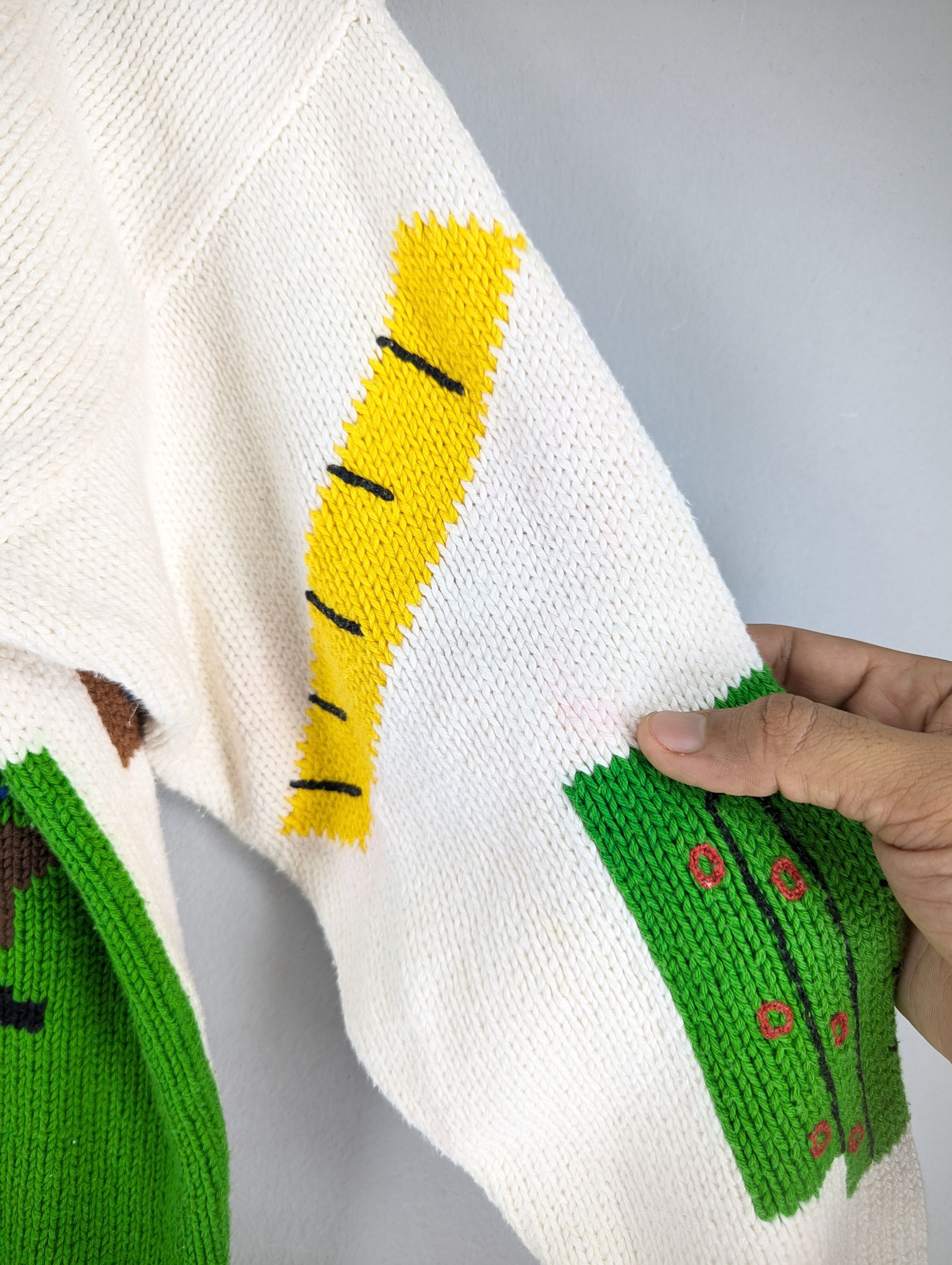 Vintage Vintage Cotton Salsa Cable Knit Art Of School Cardigan Size M / US 6-8 / IT 42-44 - 14 Thumbnail