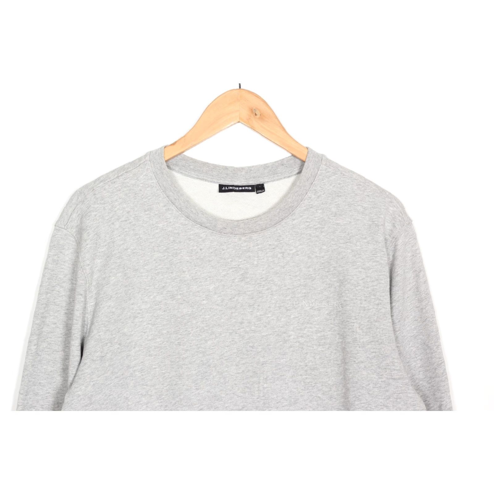 J.Lindeberg J.LINDEBERG Sweatshirt Men L Crew Neck Grey VR3822 Size US L / EU 52-54 / 3 - 2 Thumbnail
