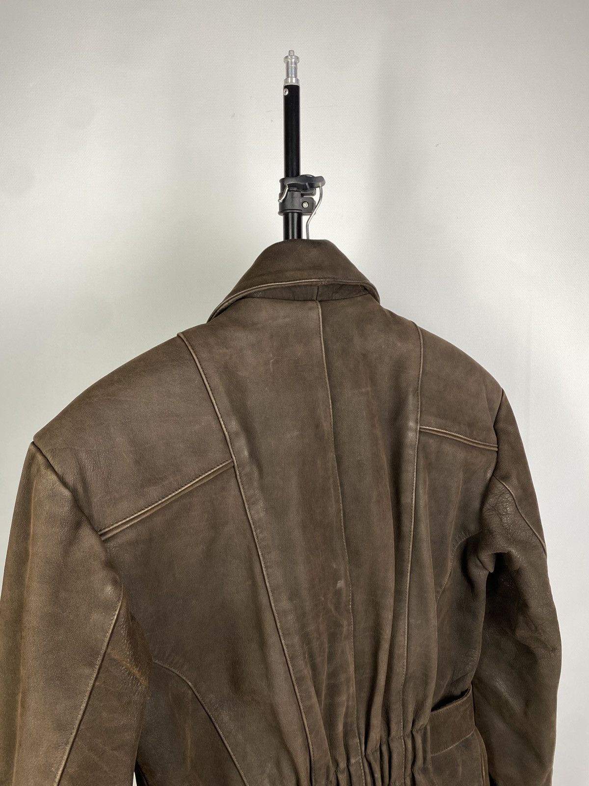 Leather × Vintage Vintage Genuine Leather MOTO Bomber Jacket Rock Punk Size US S / EU 44-46 / 1 - 8 Thumbnail