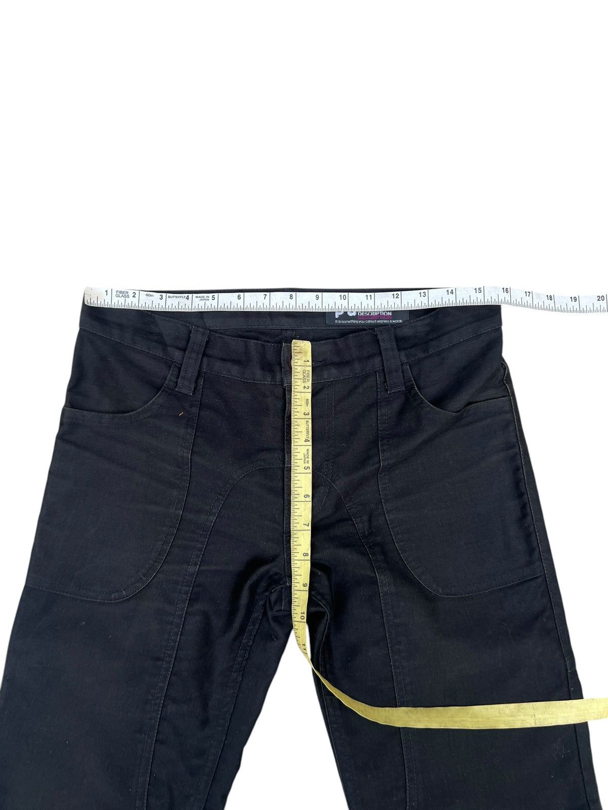 Japanese Brand Phenomenon Japan Fade Black Moleskin Cotton Flare Pant Size US 30 / EU 46 - 2 Thumbnail