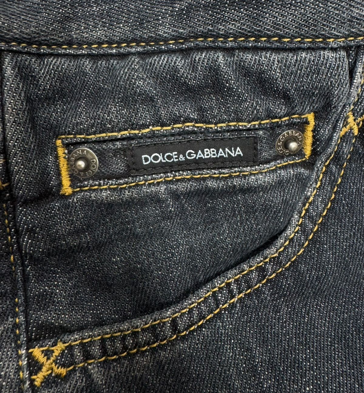Dolce & Gabbana Dolce & Gabbana Vintage Jeans Bootcut Metal Logo Womens Size 40" / US 18 - 17 Thumbnail