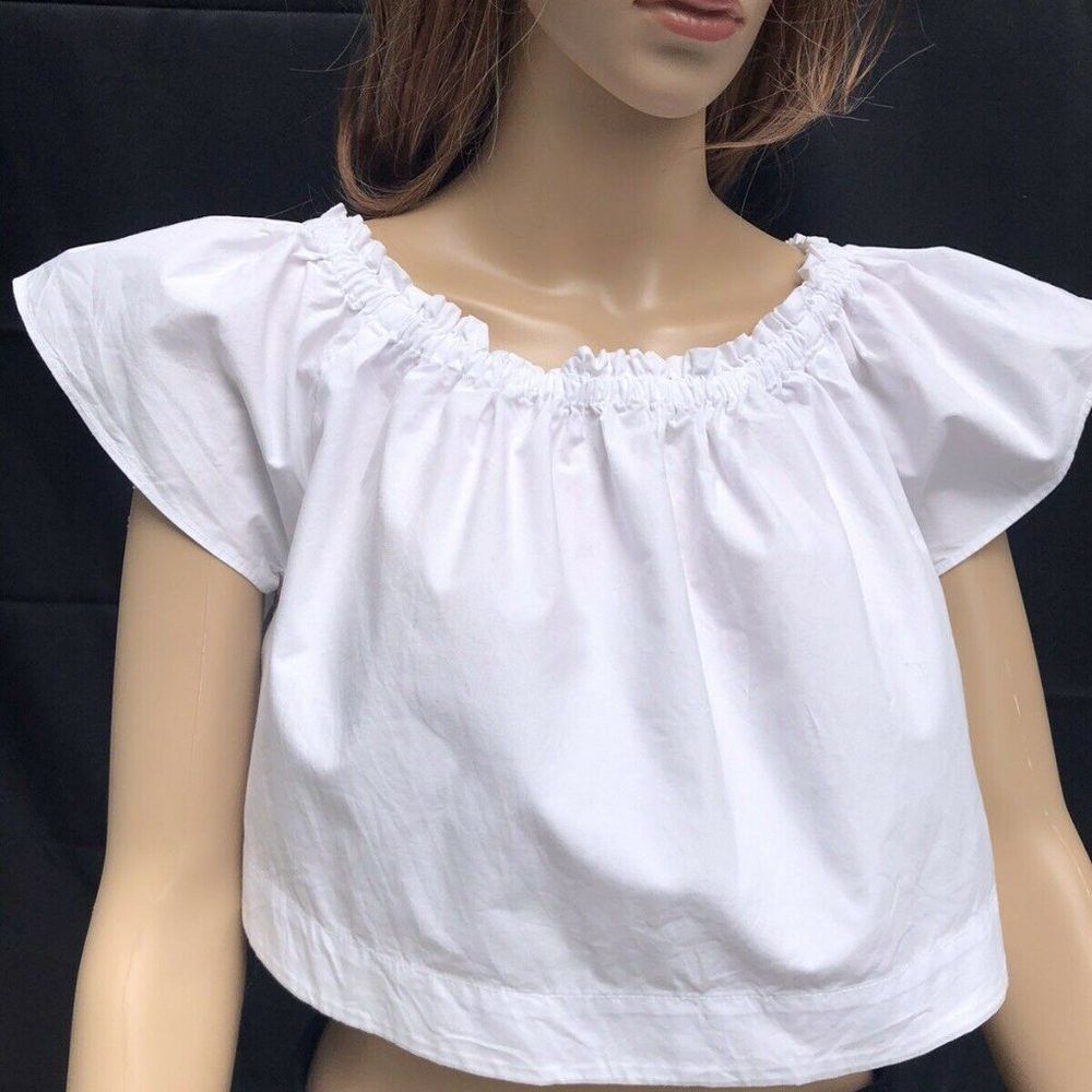 Other Wilfred Artizia Cropped Cotton White Top Size S Size S / US 4 / IT 40 - 7 Thumbnail