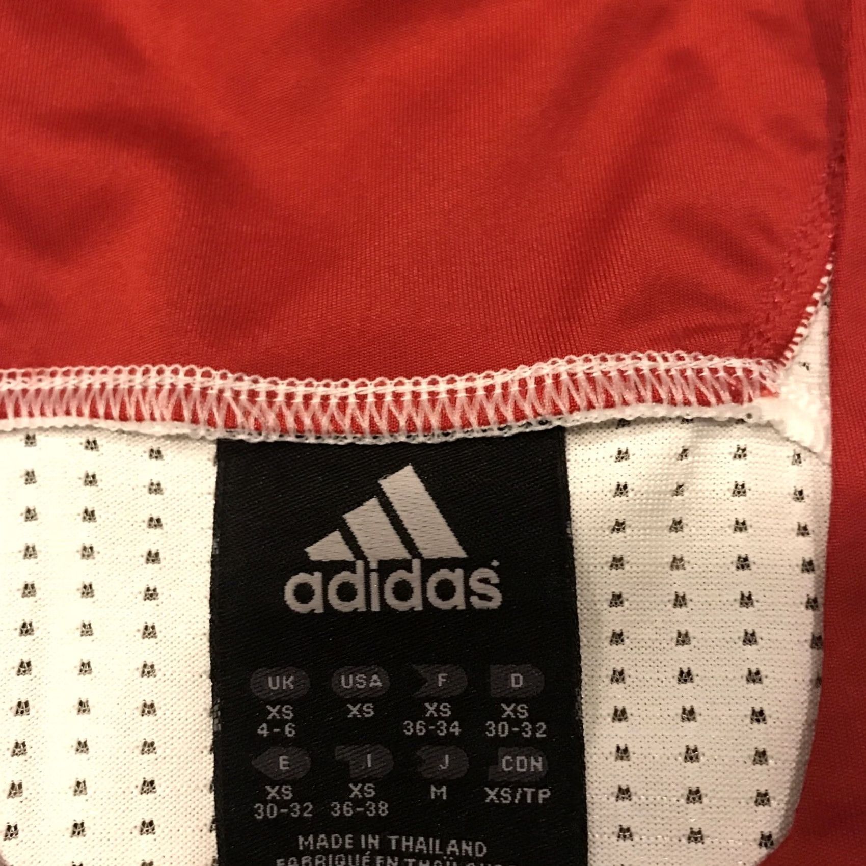 Adidas adidas Basketball Jersey Womens XS Tank Sleeveless White Red Polyester A22 Size XS / US 0-2 / IT 36-38 - 3 Thumbnail