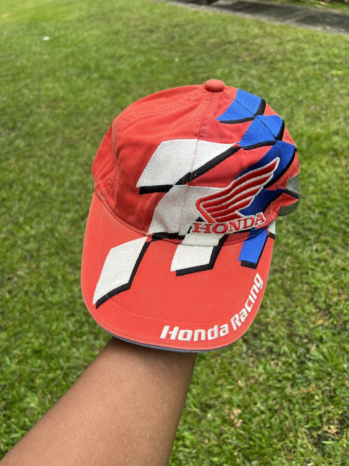 Honda × Vintage HONDA RACING EMBROIDERY HAT Size ONE SIZE - 3 Thumbnail
