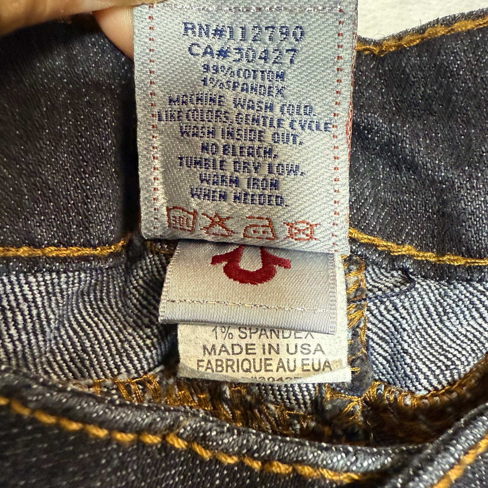 True Religion NWT True Religion 29 Joey Jeans Painted Straight Lowride Size 29" - 10 Thumbnail