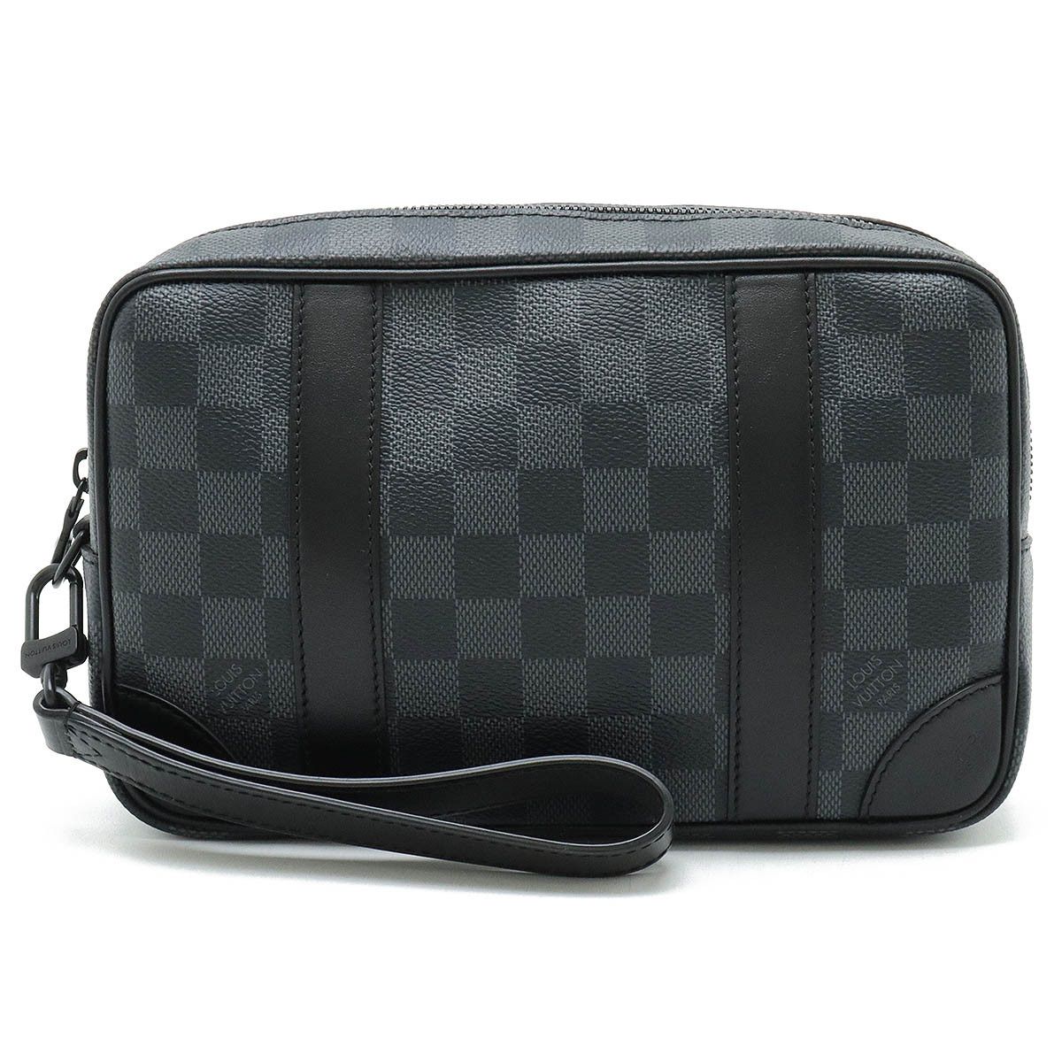 Louis Vuitton Louis Vuitton Louis Vuitton Damier Graphite Pochette Kasai Clutch Bag N60501 Canvas Clutch Bag N60501 in Great Condition Size ONE SIZE - 1 Thumbnail