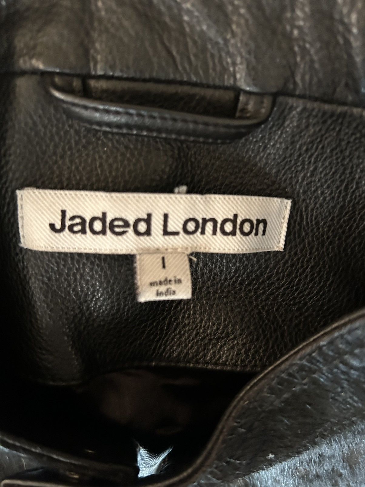 Jaded London Jaded London Black Real Leather Piston Jacket Size US L / EU 52-54 / 3 - 5 Thumbnail