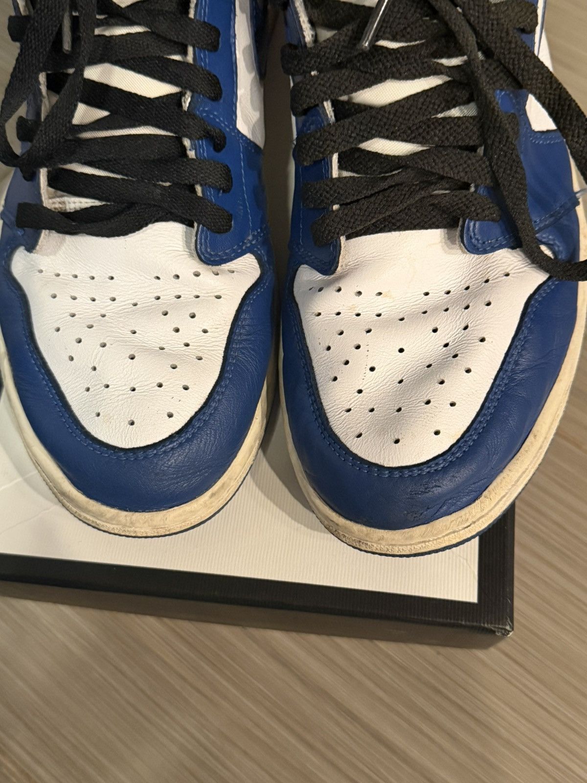 Nike Air Jordan Retro 1 High OG Storm Blue Size 12 Size US 12 / EU 45 - 5 Thumbnail
