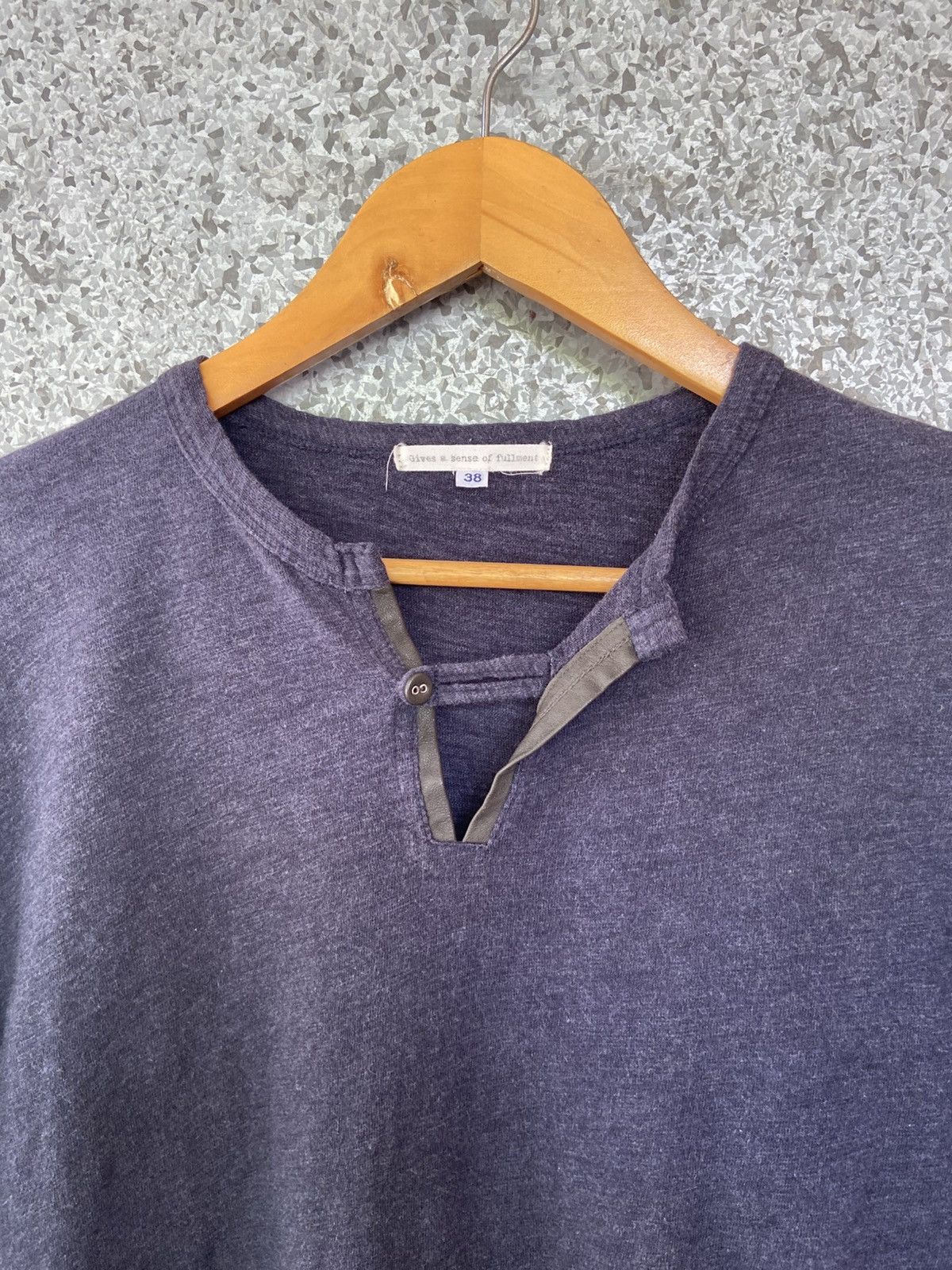 Japanese Brand 🔥 Gives a sense of Fullment tees sheep leather open collar Size US M / EU 48-50 / 2 - 2 Thumbnail