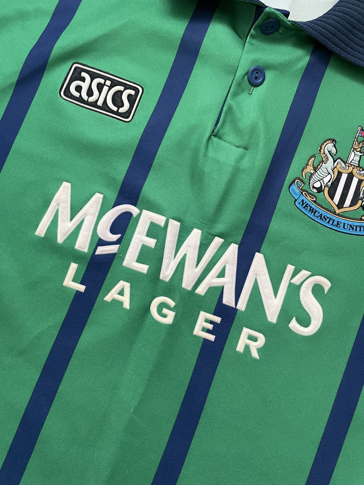 Asics NEWCASTLE UNITED 1994 1995 AWAY FOOTBALL SOCCER JERSEY ASICS Size US XL / EU 56 / 4 - 4 Thumbnail