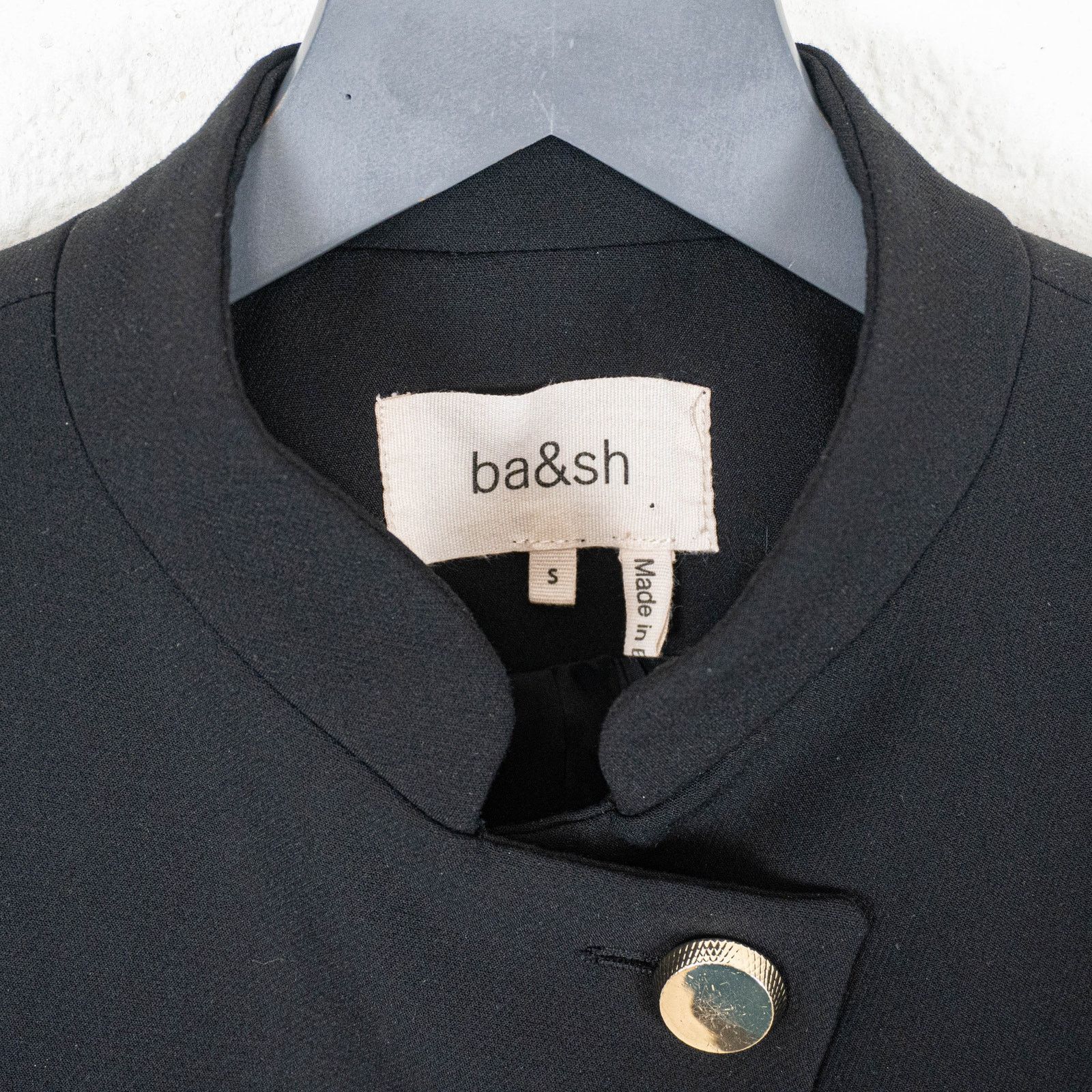 ba&sh BA&SH Chroma Jacket Short Asymmetrical in Black size Small Size S / US 4 / IT 40 - 2 Thumbnail