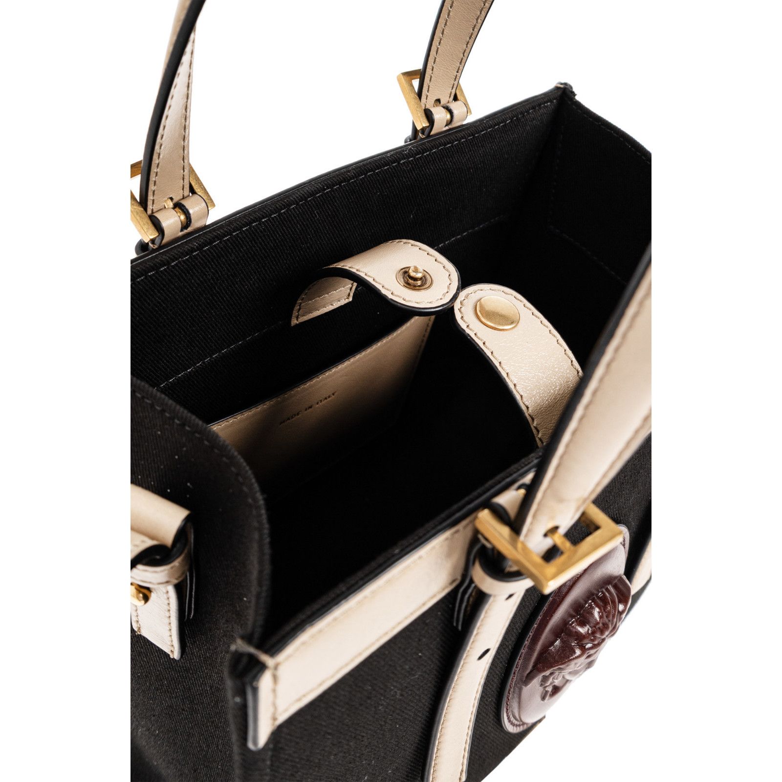 Versace VERSACE Riviere Mini Black Top Bag New & Authentic Size ONE SIZE - 4 Thumbnail