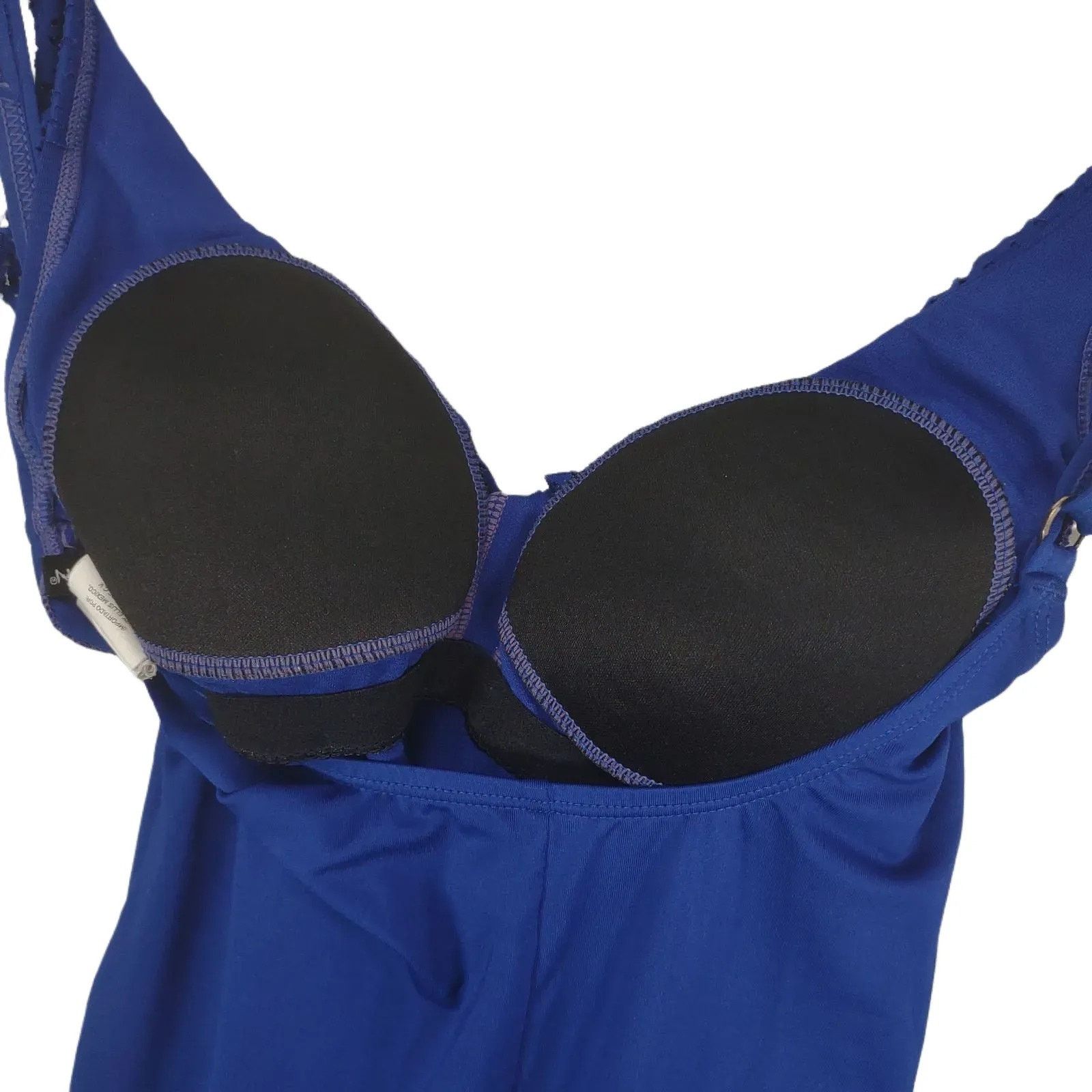 Jantzen Jantzen Women's 6 One-Piece Cobalt Front Ruffles Swimsuit Size S / US 4 / IT 40 - 8 Thumbnail