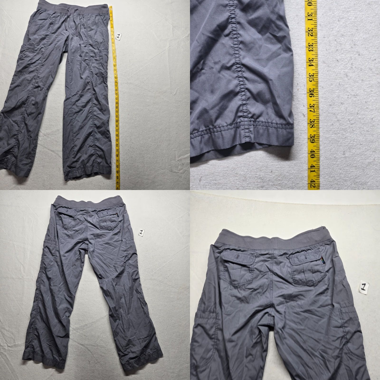 J Brand Peaches Gray Scrub Pants Solid Pockets Adult Large Women L - Pants, Scrub, Medical, Gray, Peaches, Women, Large Size US 33 - 8 Thumbnail