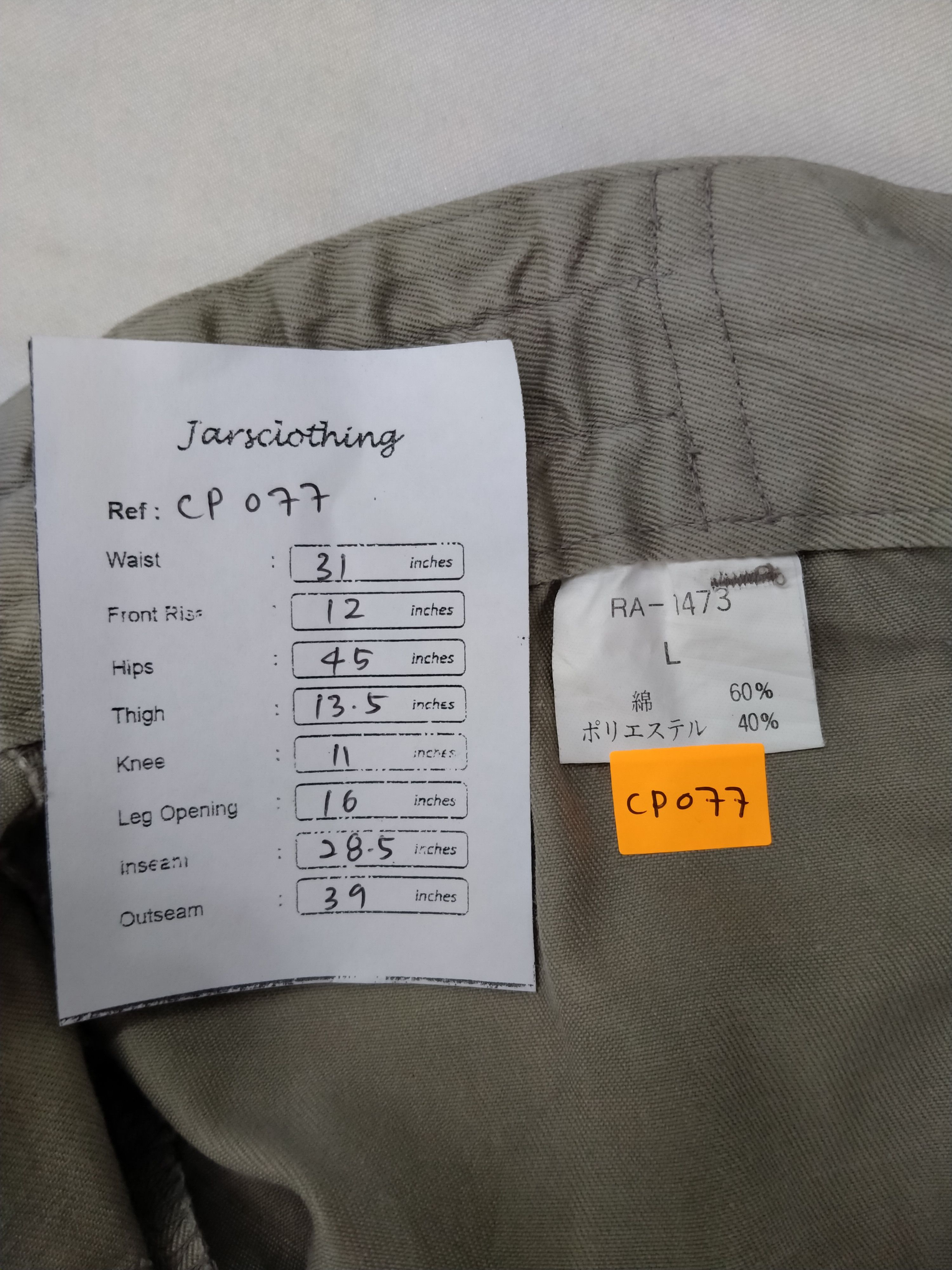 Japanese Brand Elastic/Drawstring Waist Japanese Brand Cargo 31x28.5 -CP077 Size US 31 - 7 Thumbnail