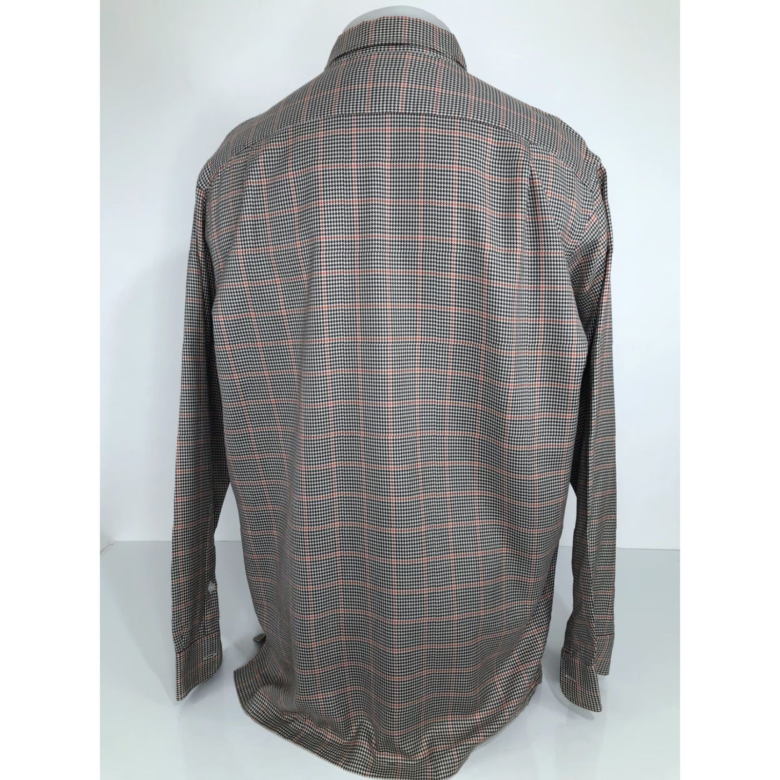 Ralph Lauren RALPH LAUREN / ITALY PURPLE LABEL - Houndstooth Mens Lg Shirt EXCELLENT Size US L / EU 52-54 / 3 - 4 Thumbnail