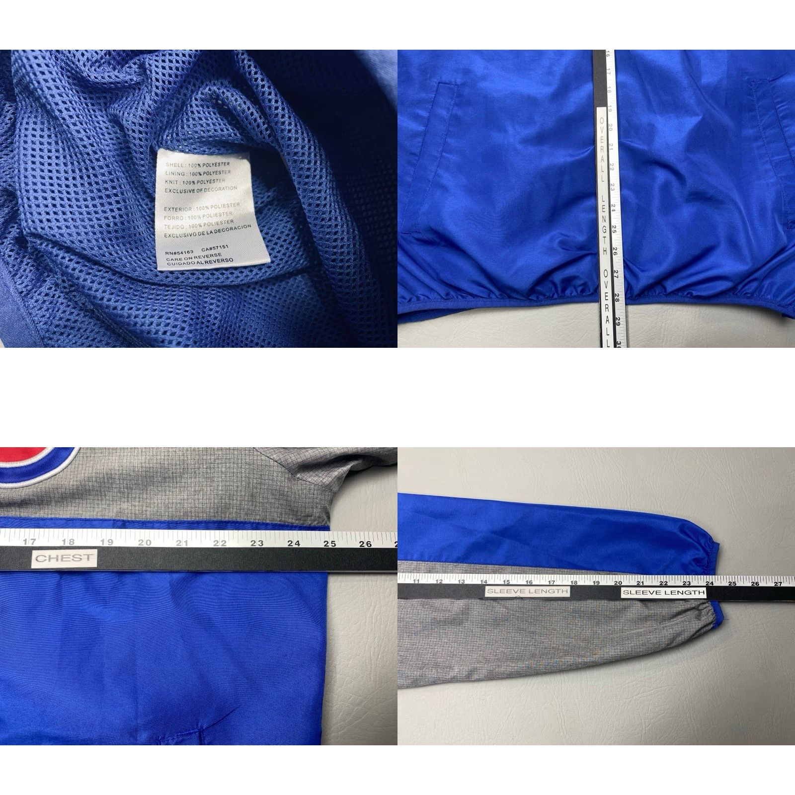 G-III VINTAGE Chicago Cubs GIII Sports Carl Banks MLB Pullover Windbreaker Jacket Large 8263 Size US L / EU 52-54 / 3 - 8 Thumbnail