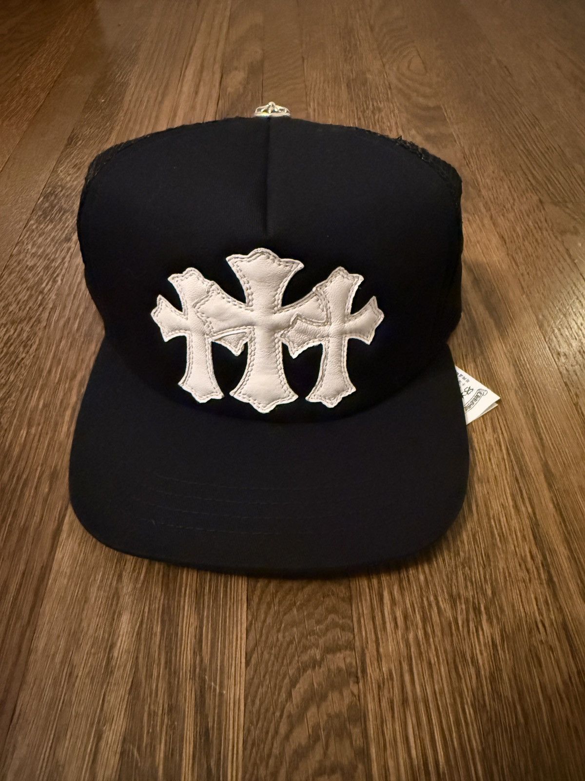 Chrome Hearts Chrome Hearts Cemetery Cross Trucker Hat 'Black' Size ONE SIZE - 1 Thumbnail