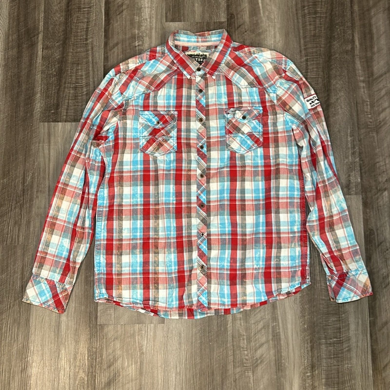 BKE BKE Vintage Athletic Fit Long Sleeve Button Down - XL Size US XL / EU 56 / 4 - 2 Thumbnail